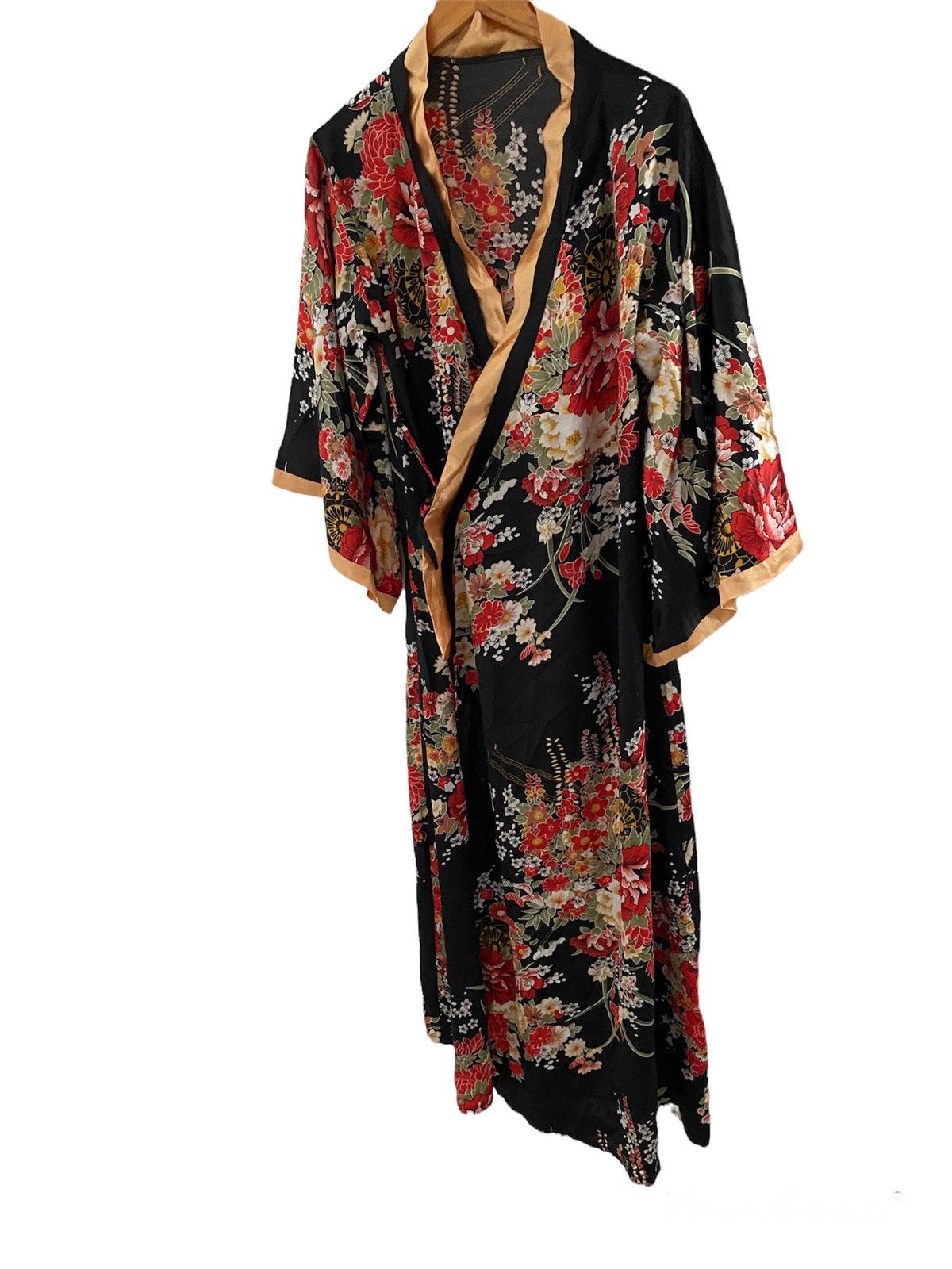 Japanese Brand × Vintage Vintage japan Design Silk Cardigan fullprint flora Size US L / EU 52-54 / 3 - 2 Thumbnail