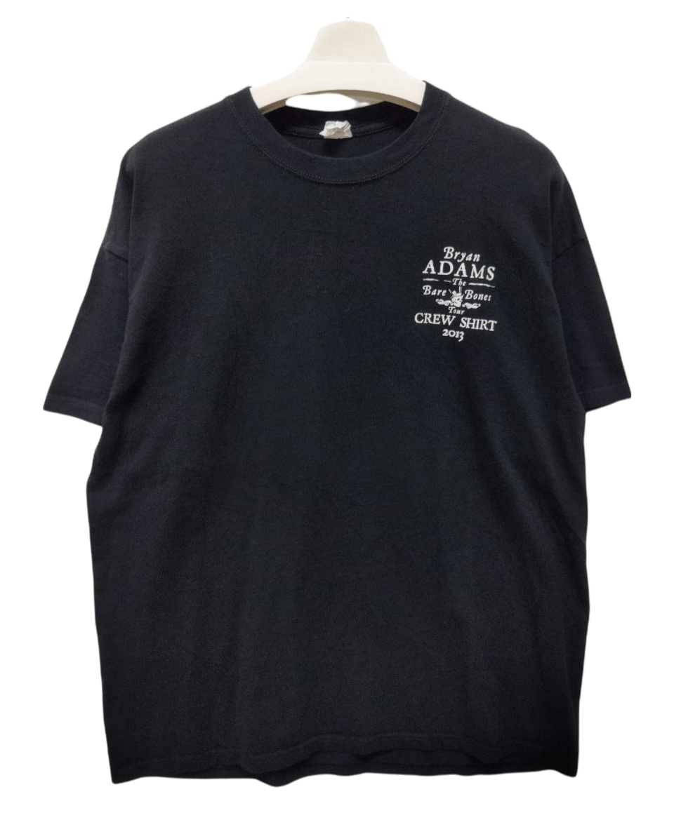 image of Band Tees x Rock T Shirt VTG Bryan Adams The Bare Bones Tour Crew Tshirt in Black, Men's (Size XL)