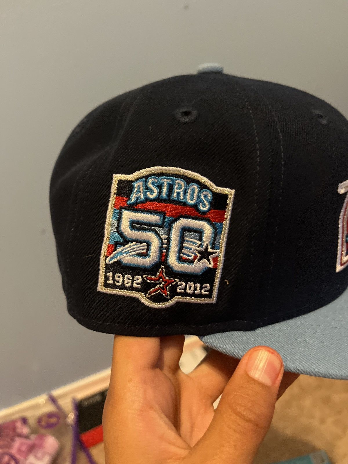 Hat Club Houston Astros Cool Fashion authentic 59FIFTY 50th anniversary Navy Size 7