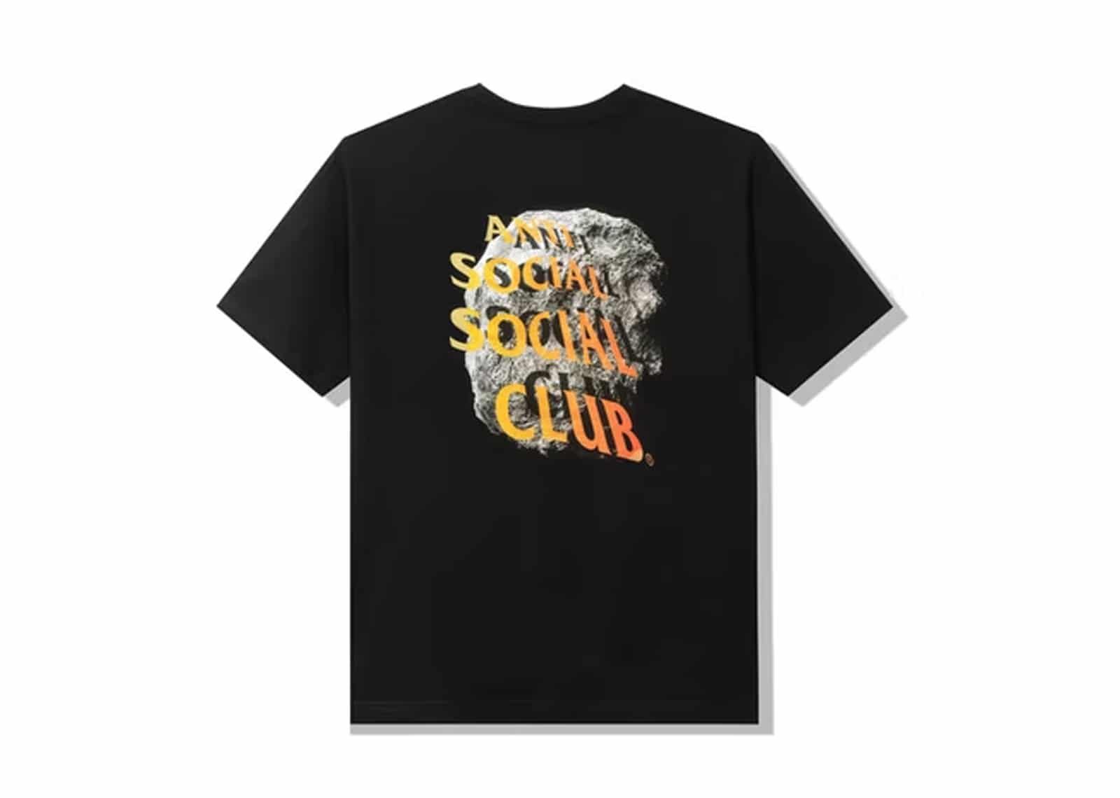 Anti social social club Edge of the world black tee