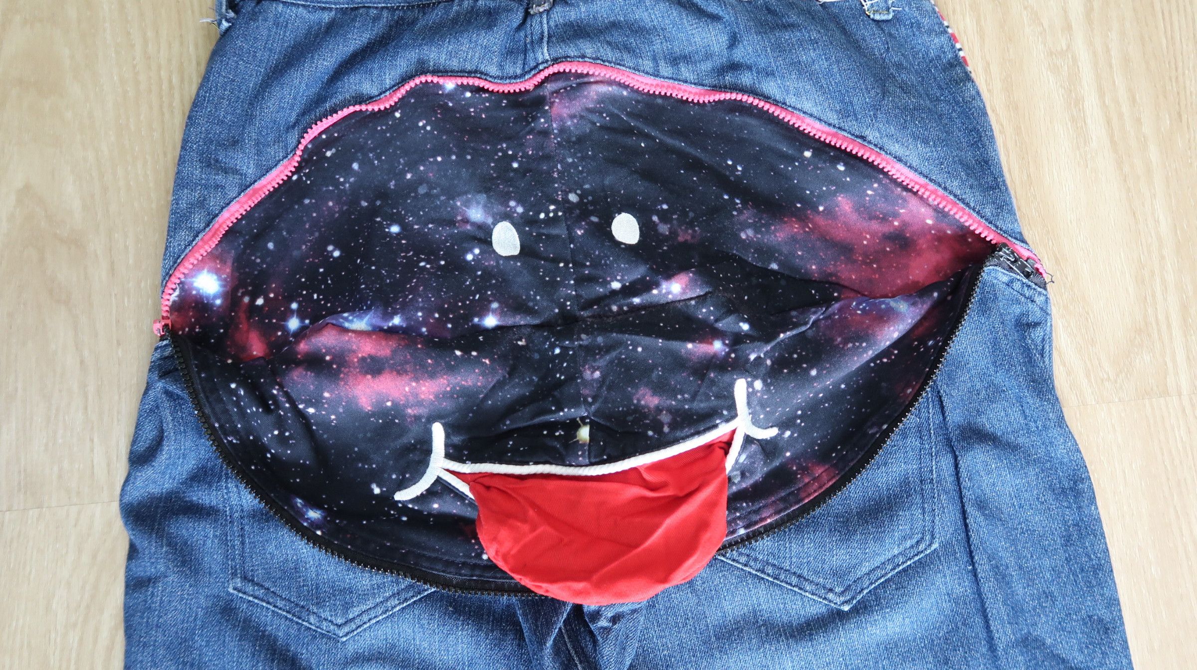Japanese Brand FIRE!!💥 UP!SMILE Space Planet Dope! Denim Pants Size US 32 / EU 48 - 18 Thumbnail