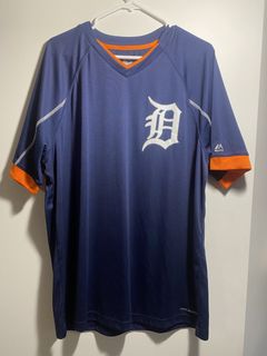 Vintage Vintage Majestic Mens XL Detroit Tigers MLB Baseball #4 Higginson  Jersey Blue, Grailed