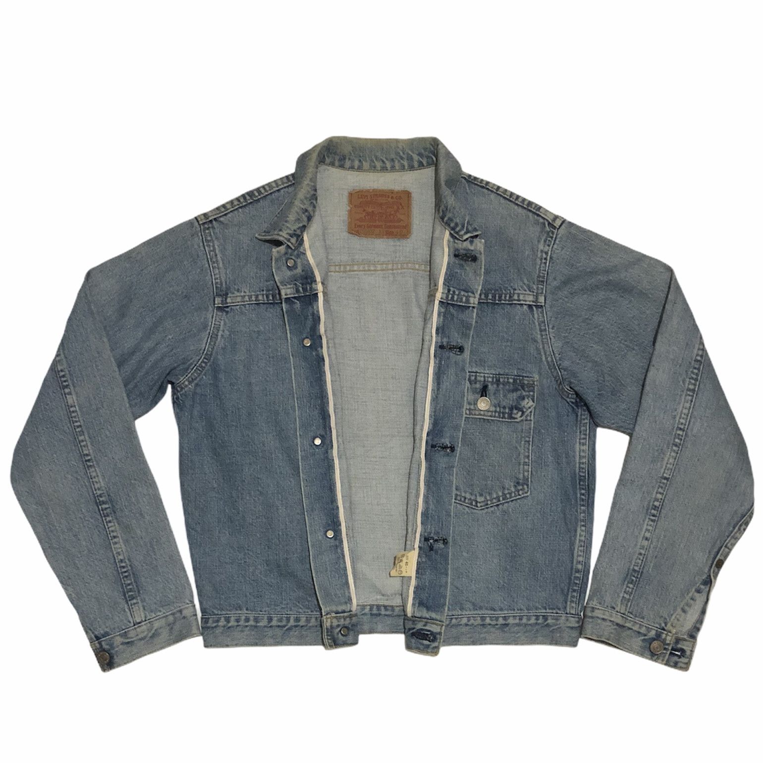 Vintage Levi's Type 1 Denim Jacket Buckle Back Lot 70502-XX