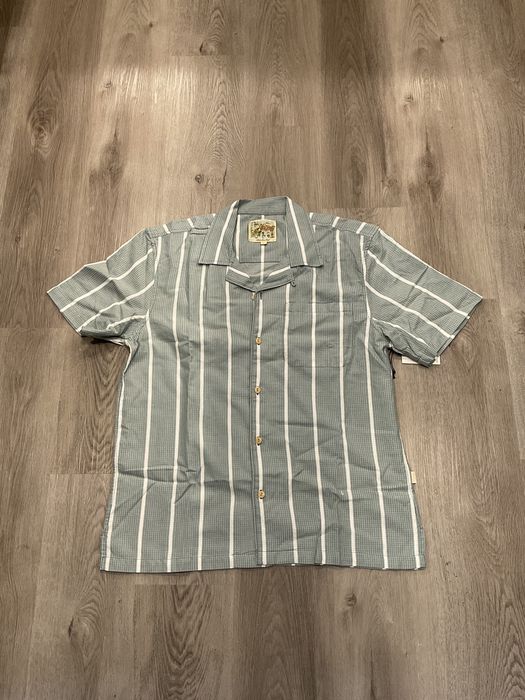 Aime Leon Dore Aime Leon Dore Striped Leisure Shirt Faded Green