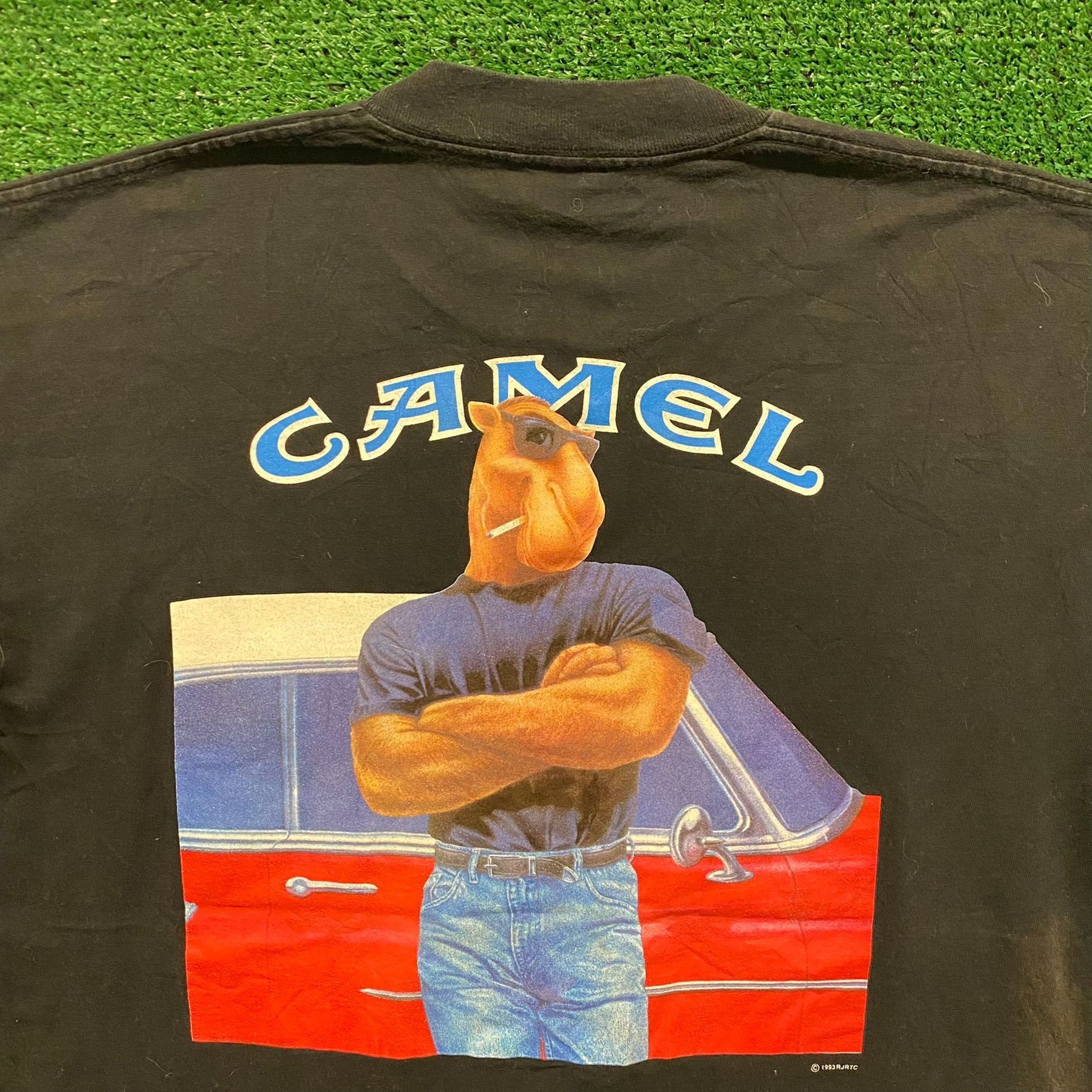 Camel Joe Camel Vintage 90s Smoker T-Shirt Size US XL / EU 56 / 4 - 2 Thumbnail