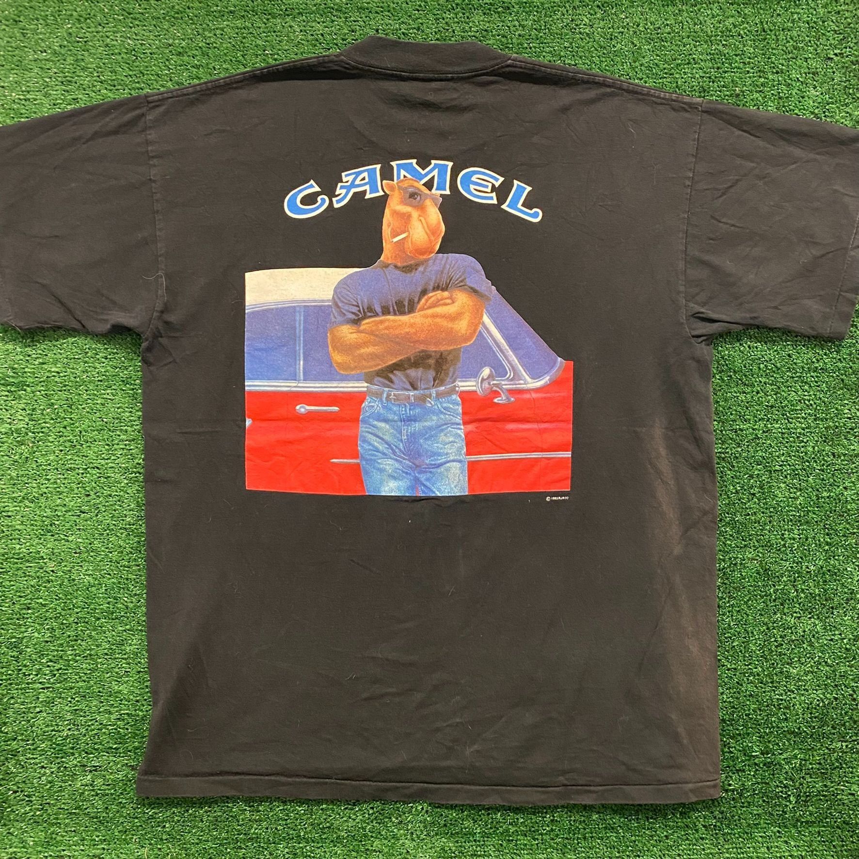 Camel Joe Camel Vintage 90s Smoker T-Shirt Size US XL / EU 56 / 4 - 1 Thumbnail