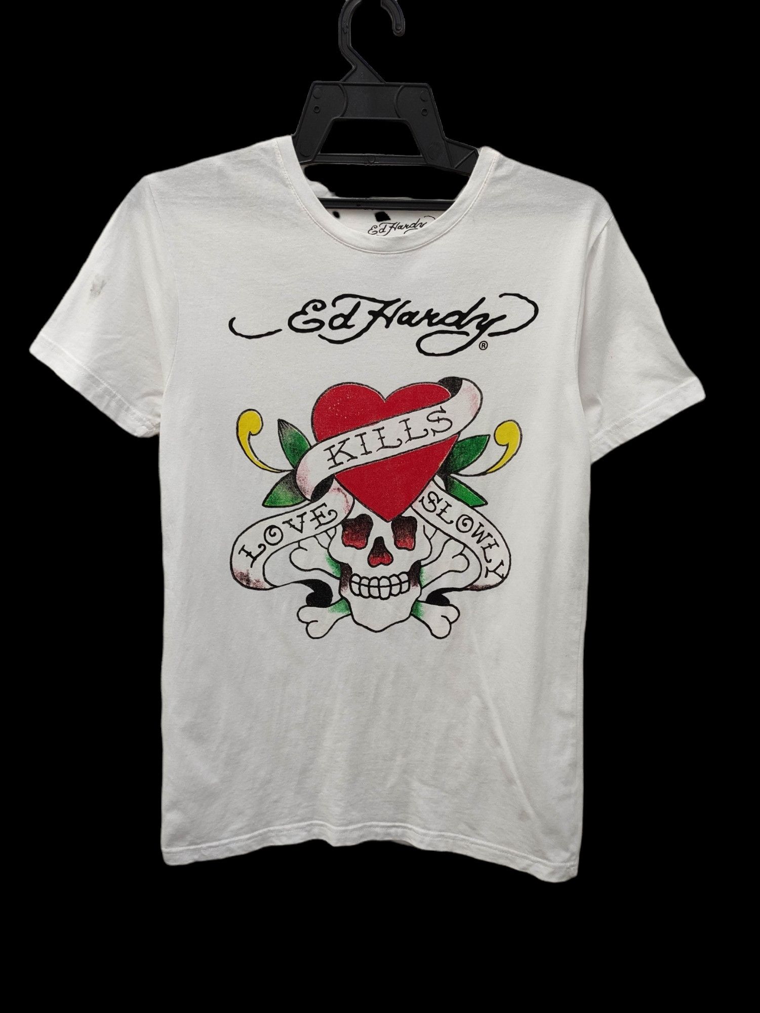 Ed Hardy 🔥 ED HARDY LOVE KILLS SLOWLY TEE Size S / US 4 / IT 40 - 1 Thumbnail