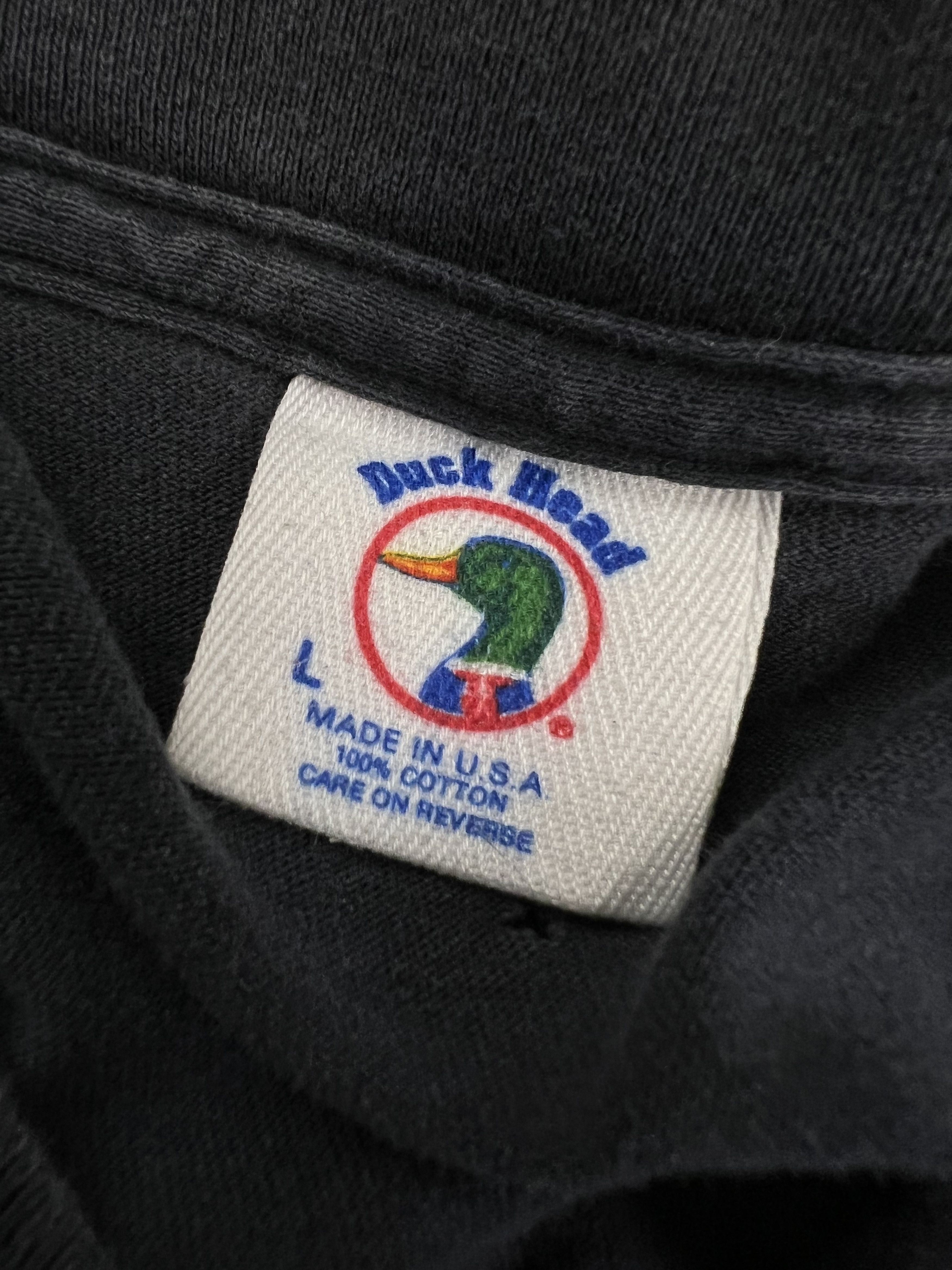 Vintage Vintage 90s Black Duck Out Bowling Tee Large ❄️🧊🥣 80s Size US L / EU 52-54 / 3 - 7 Thumbnail