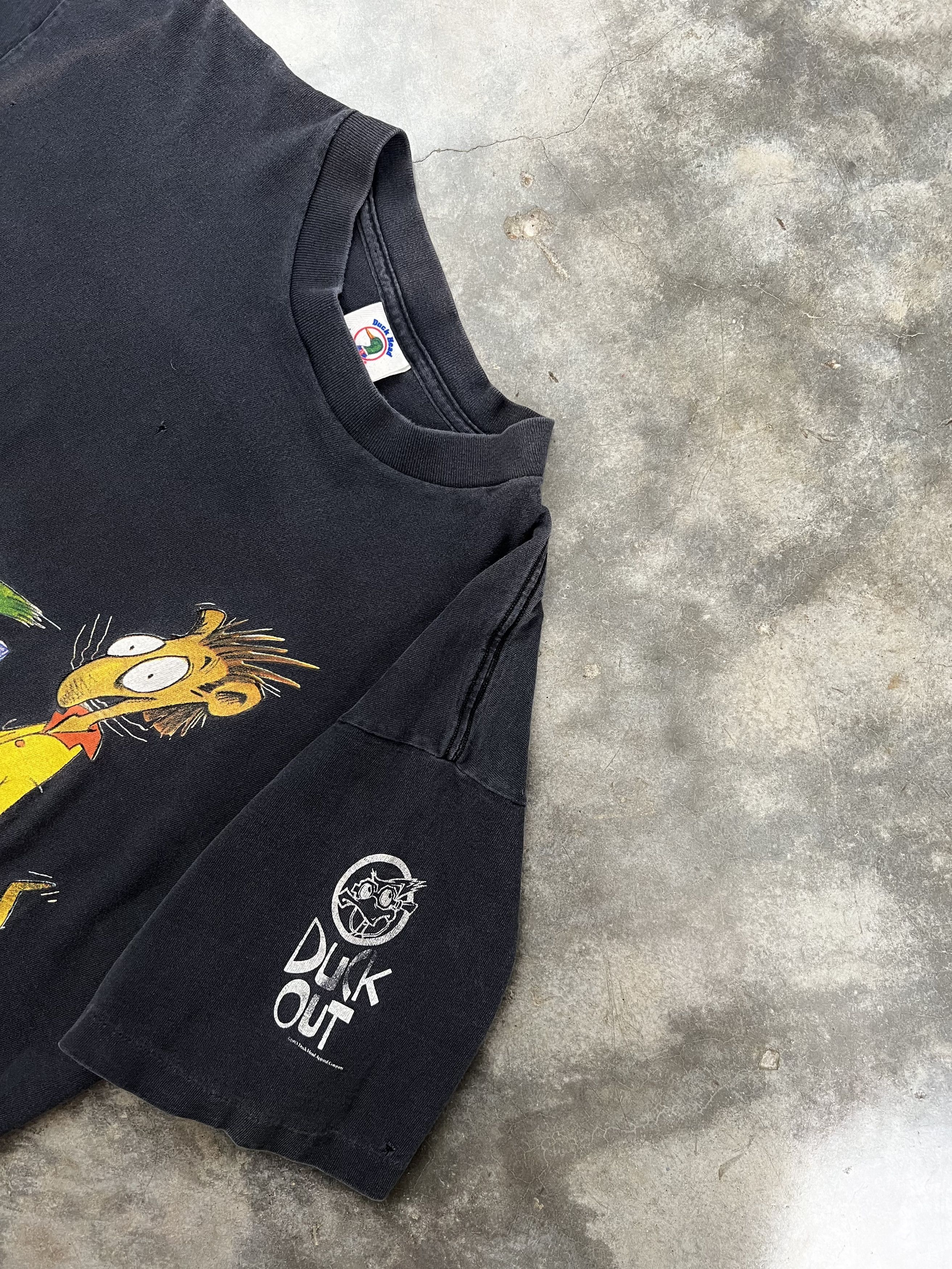 Vintage Vintage 90s Black Duck Out Bowling Tee Large ❄️🧊🥣 80s Size US L / EU 52-54 / 3 - 4 Thumbnail