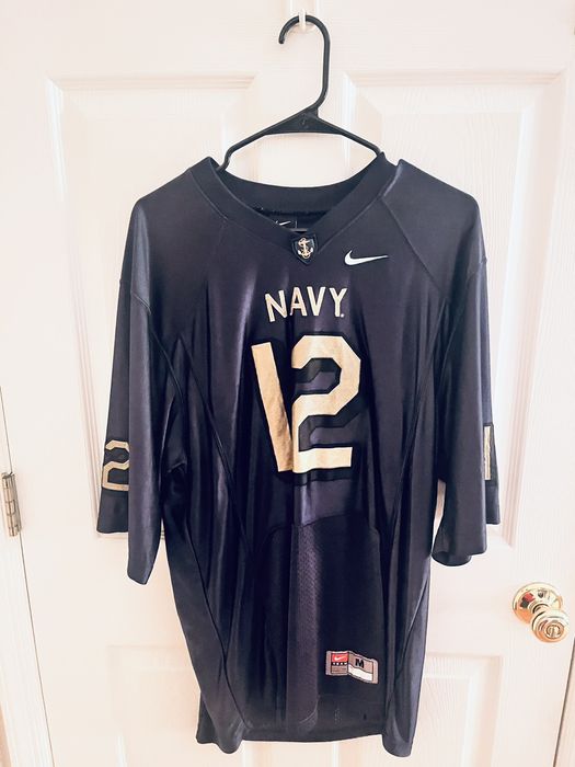 Nike Limited Edition Navy Football Team Jersey- Game Worn | Grailed