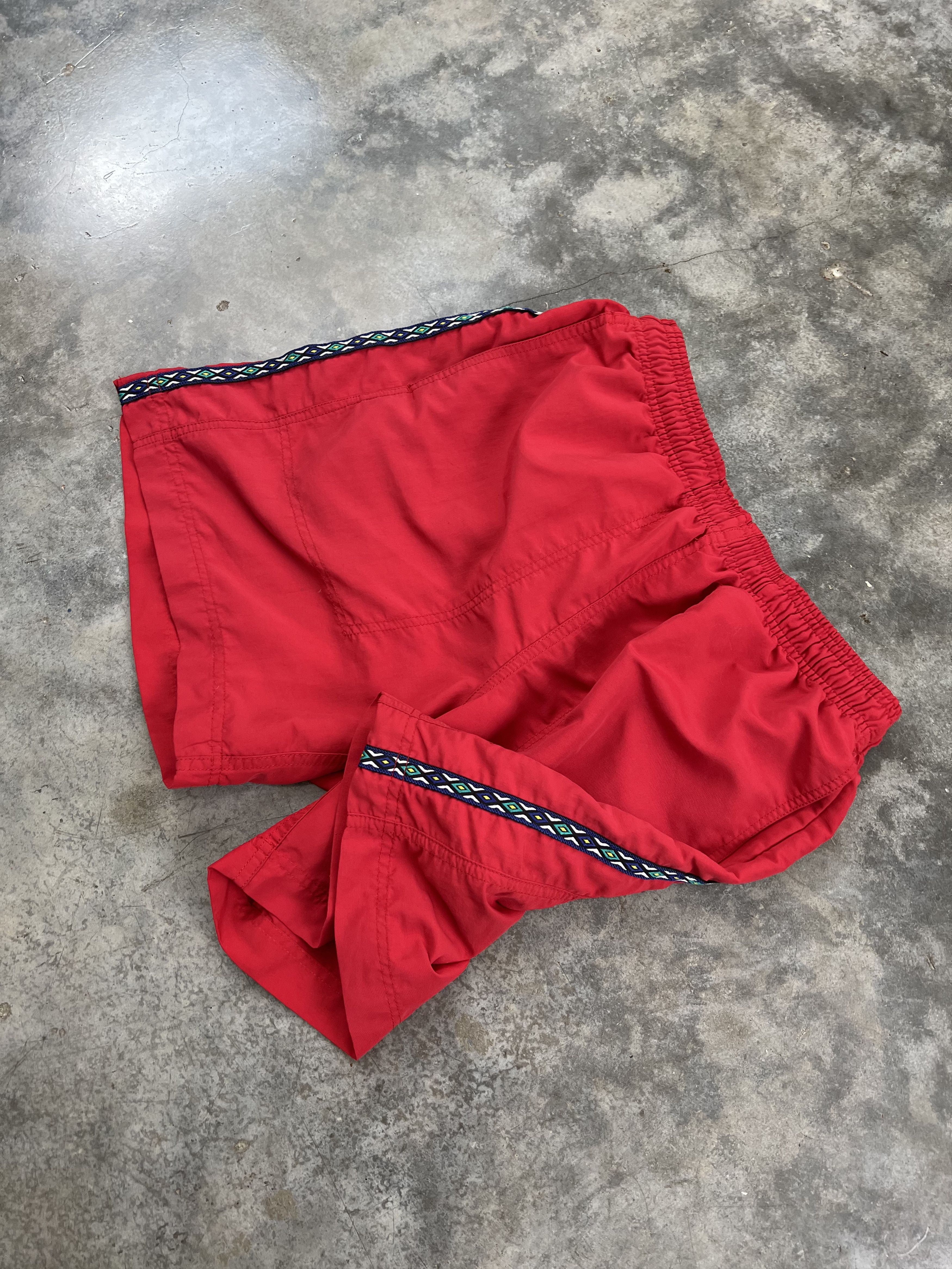 Stussy Stussy Tribal / Aztec Piping Stock Water Shorts Red Small Size US 30 / EU 46 - 2 Thumbnail