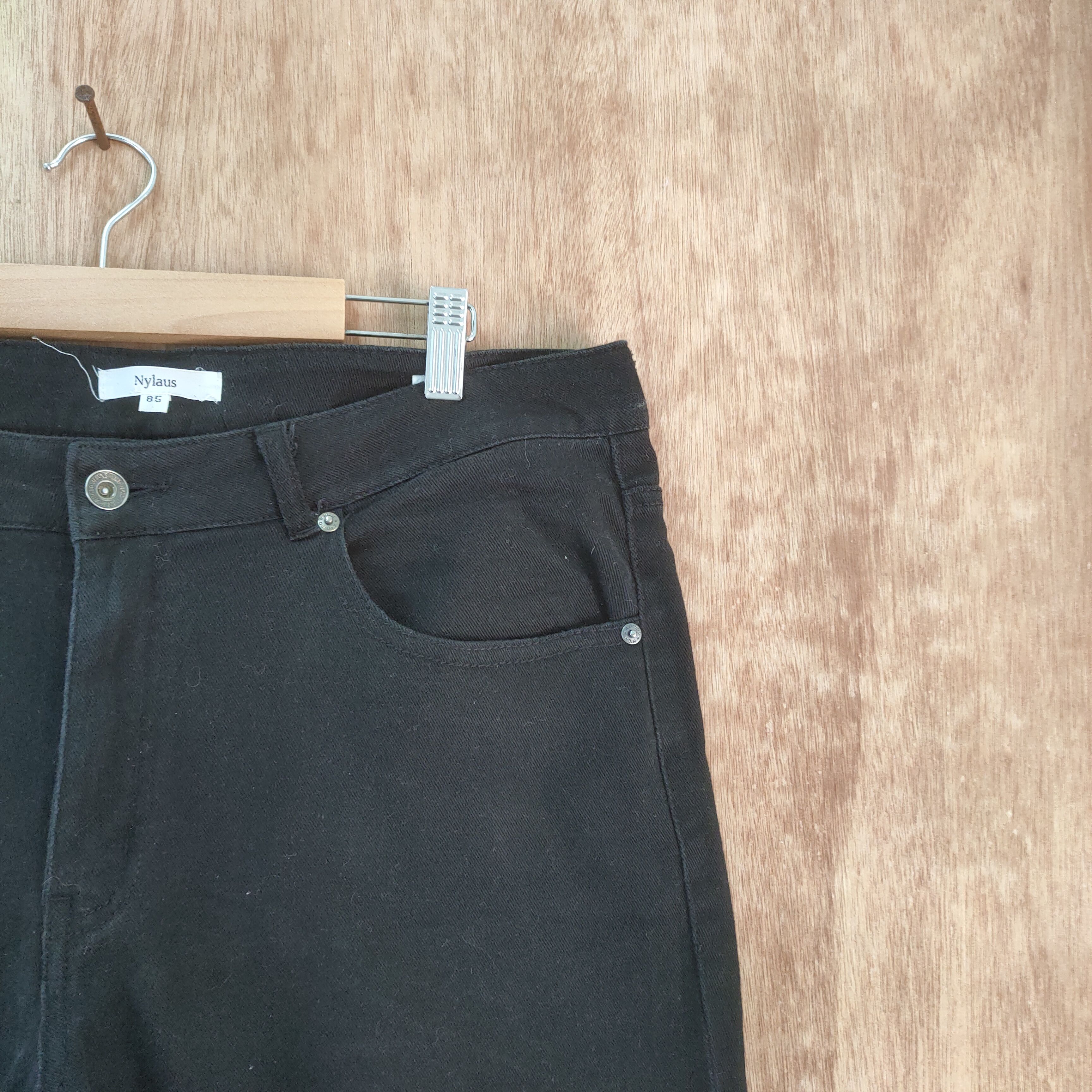 Japanese Brand NYLAUS BLACK JEANS DENIM SKINNY PANTS Size US 34 / EU 50 - 10 Thumbnail