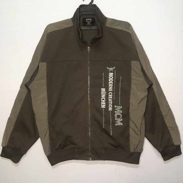 MCM Printed Sweater Baggy Zipper Jacket #F