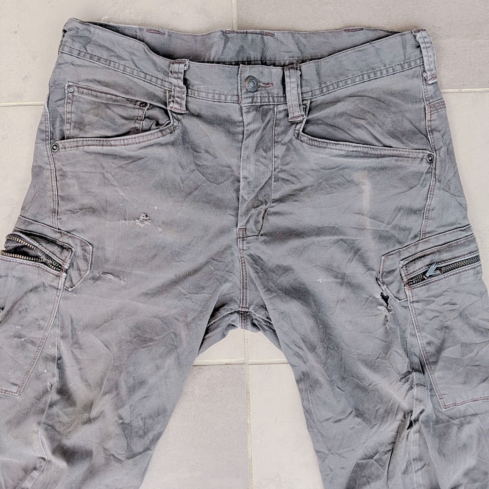 Japanese Brand Vintage Japanese Utility Tactical Distressed Cargo Pants Size US 32 / EU 48 - 16 Thumbnail