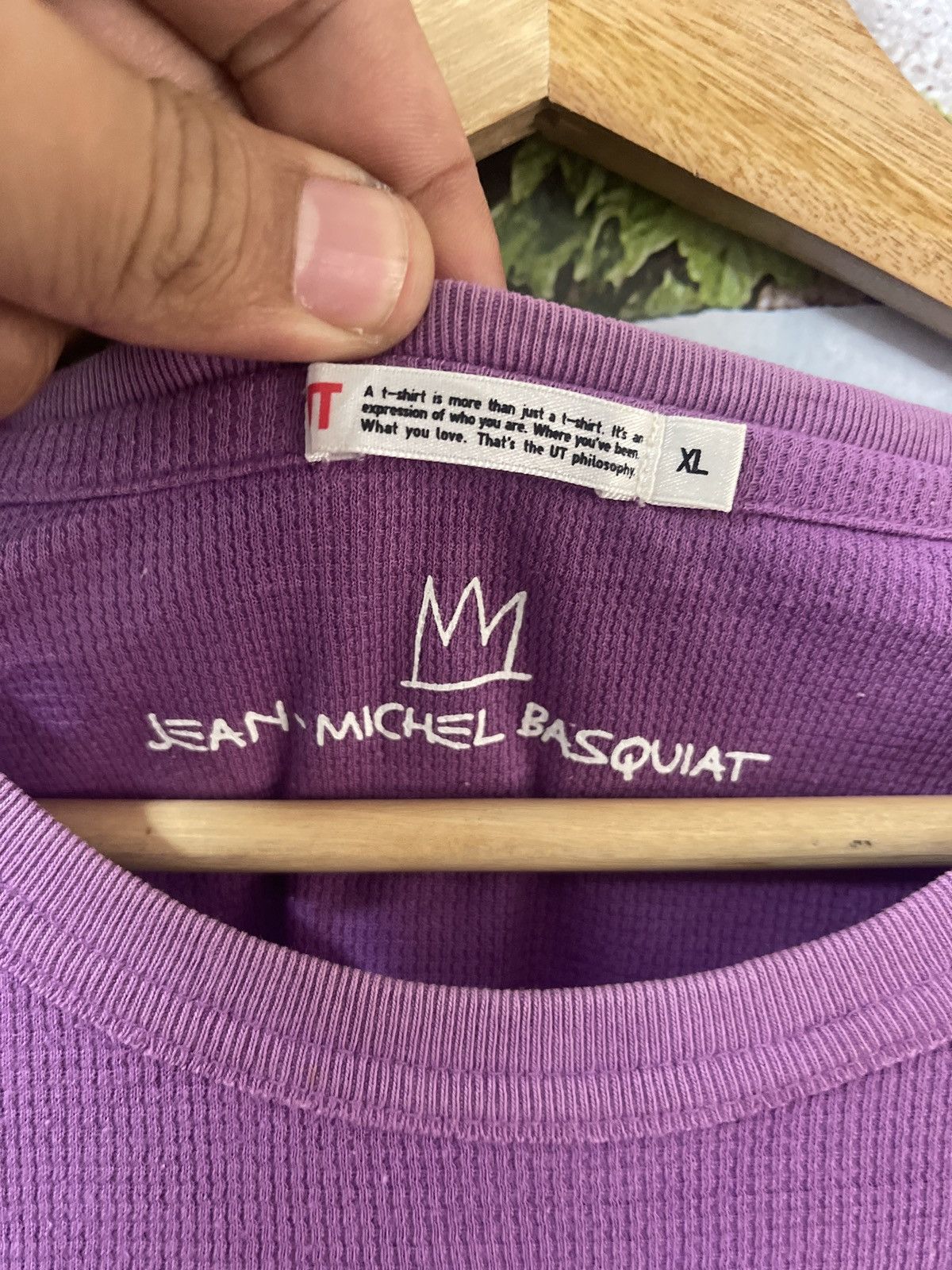 Japanese Brand × Jean-Michel Basquiat × Vintage UNIQLO X JEAN MICHEL BASQUIAT BIG LOGO VERY RARE Size US XL / EU 56 / 4 - 6 Thumbnail