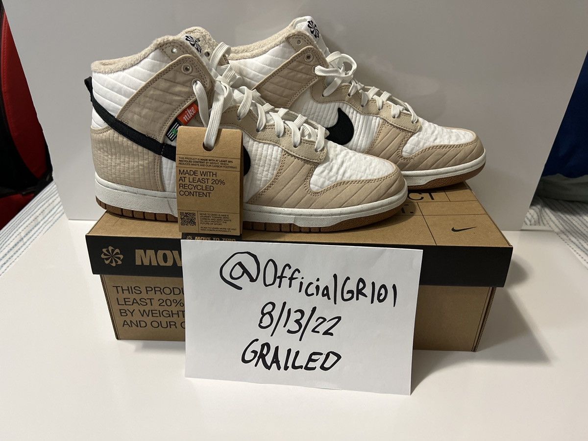 Nike Dunk High Retro Next Nature ‘Toast - Rattan’ Size US 12 / EU 45 - 8 Thumbnail