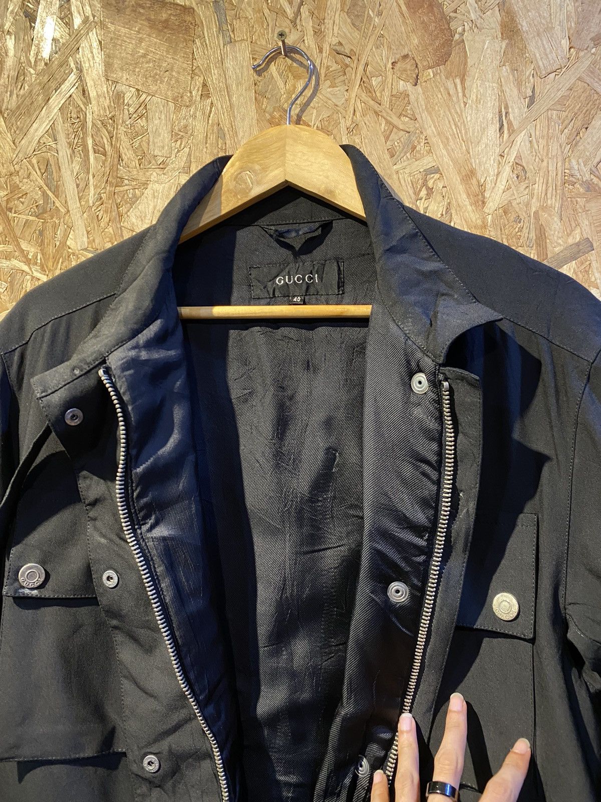 Gucci × Vintage VINTAGE 90’s VERY RARE‼️Gucci Multi Pocket Jackets Italy Size US L / EU 52-54 / 3 - 3 Thumbnail