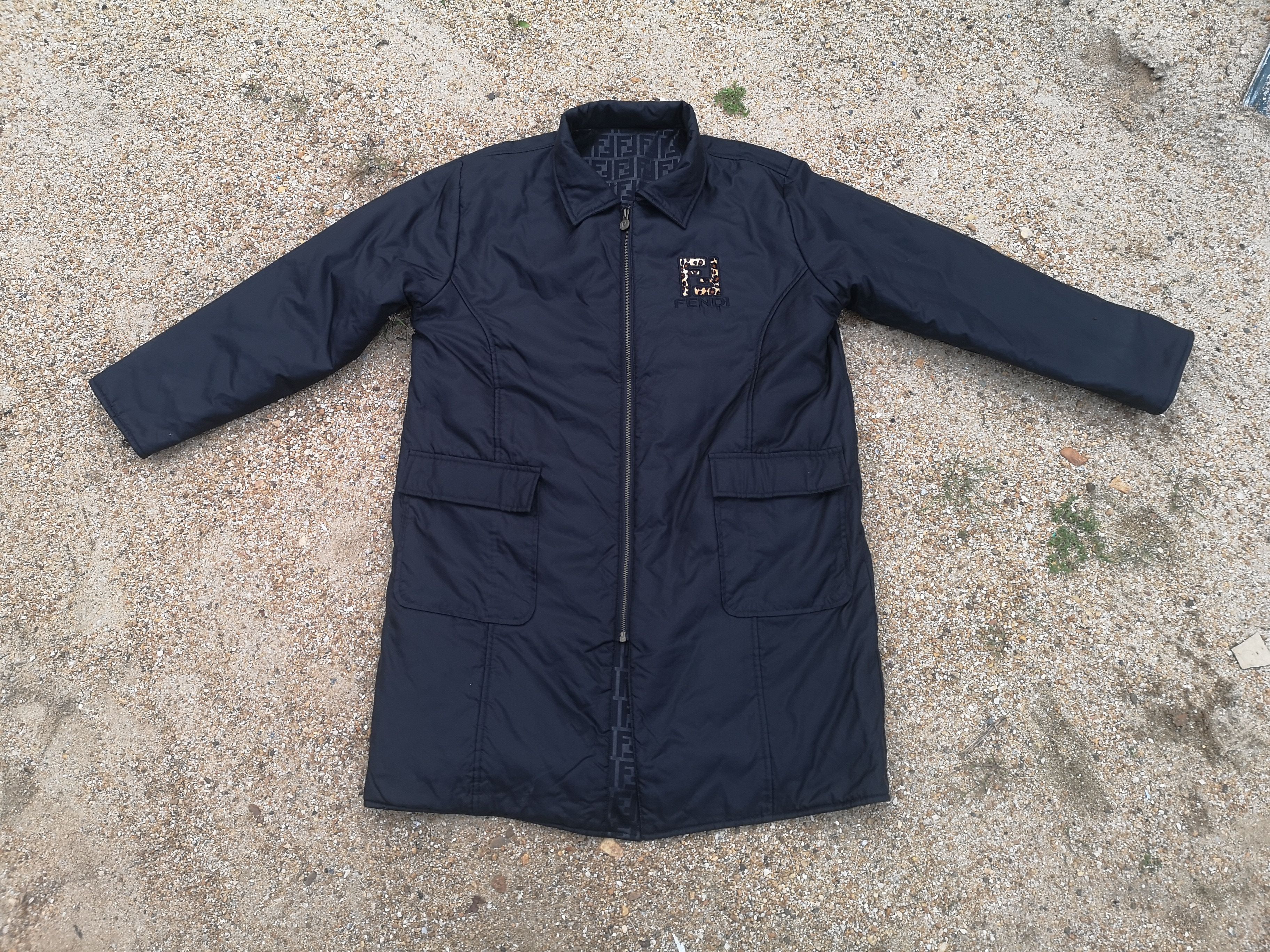 Fendi 🔥STEAL🔥Vintage Fendi Monogram Reversible Parka Size US L / EU 52-54 / 3 - 13 Thumbnail
