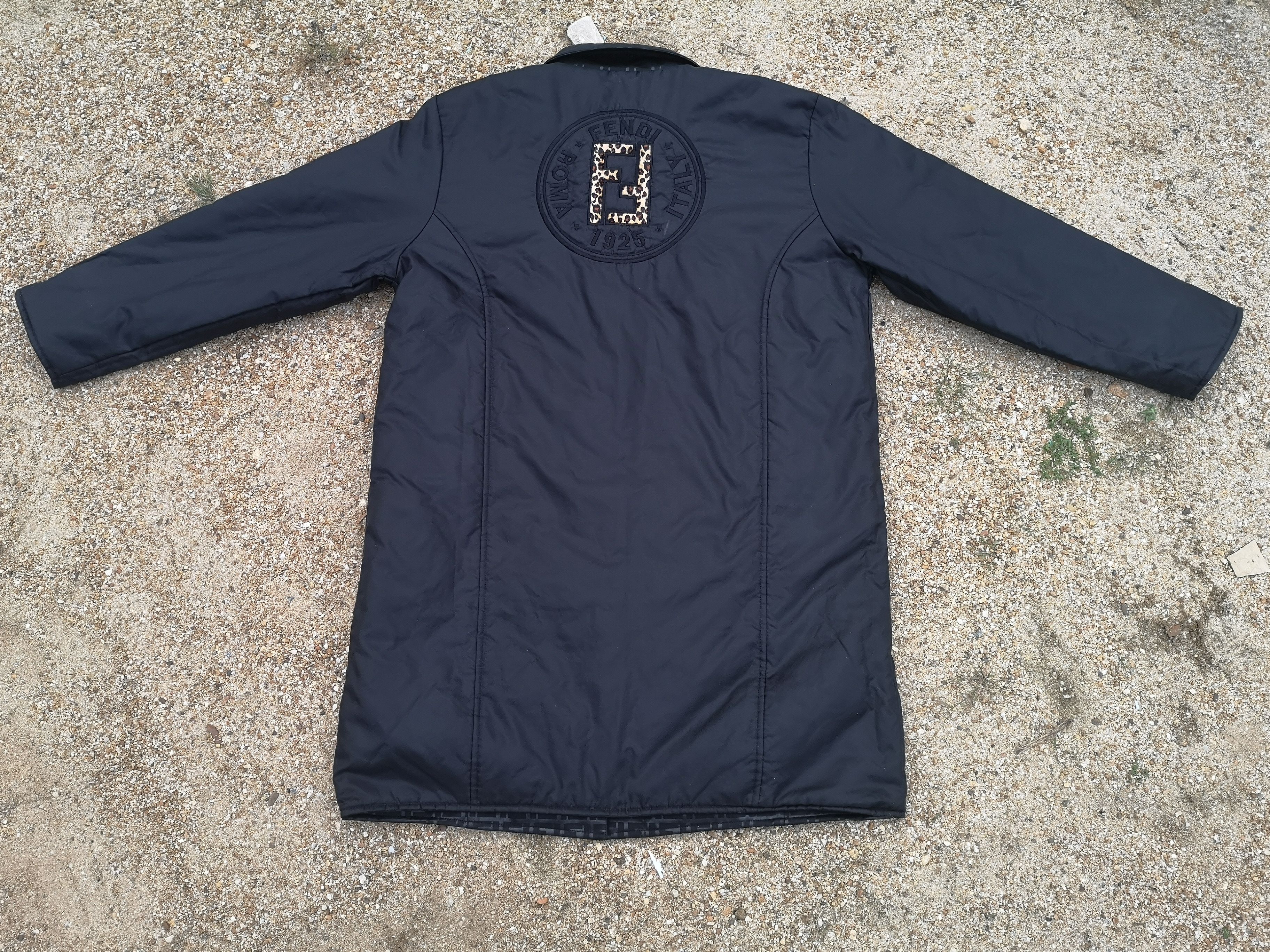 Fendi 🔥STEAL🔥Vintage Fendi Monogram Reversible Parka Size US L / EU 52-54 / 3 - 14 Thumbnail