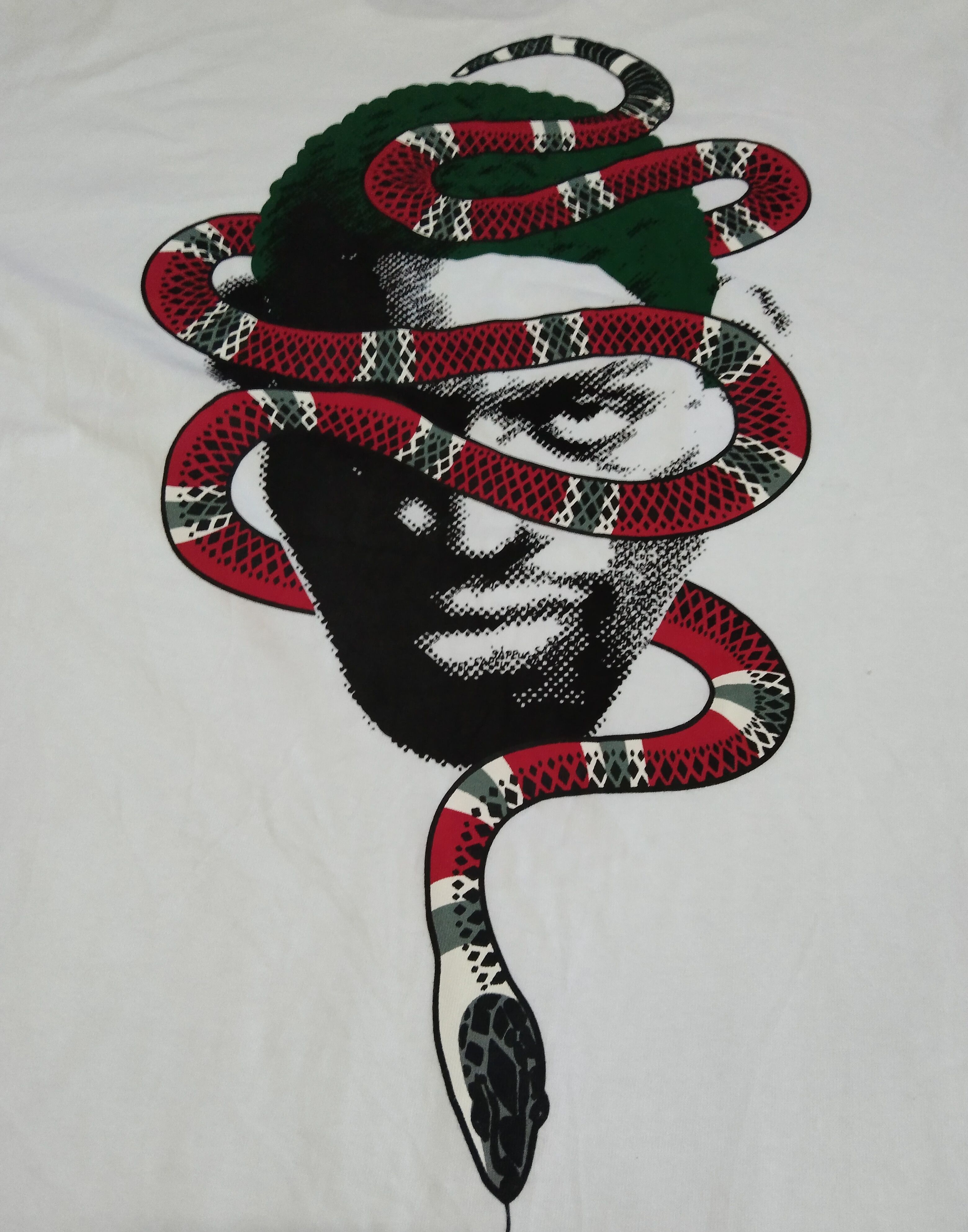 NBA × Rap Tees RARE🔥DENNIS RODMAN X SNAKE X SAPE®ur MADE I N JAPAN Size US XL / EU 56 / 4 - 4 Thumbnail