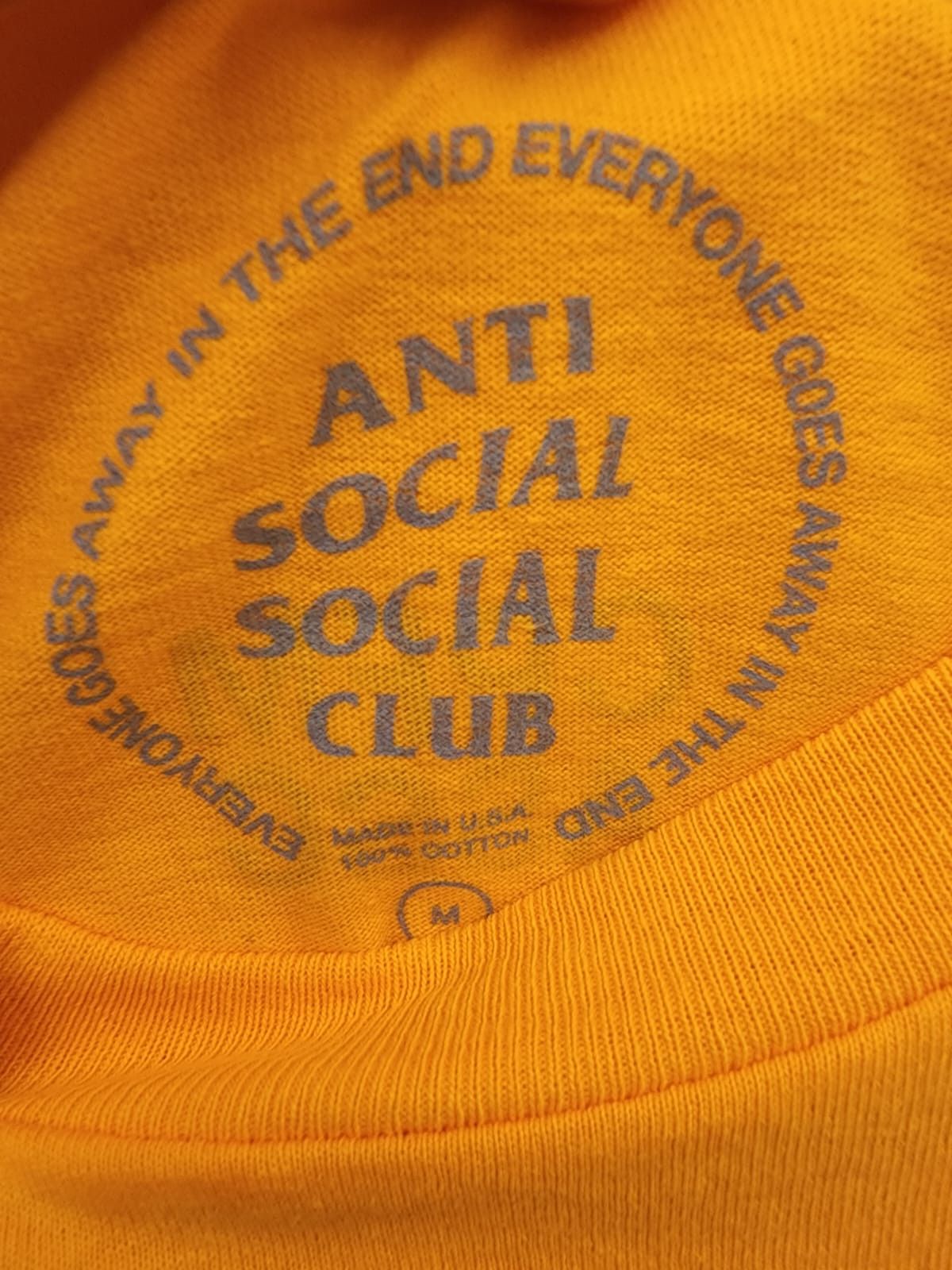 Anti Social Social Club × Cactus Plant Flea Market Yellow Tee Size US M / EU 48-50 / 2 - 2 Thumbnail