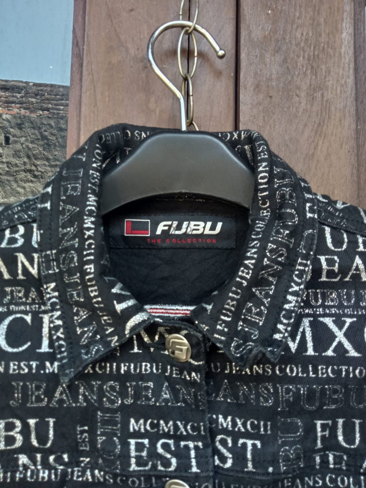Fubu Womens Denim Jacket FUBU The collection MCMXCII Overprint Size M / US 6-8 / IT 42-44 - 3 Thumbnail