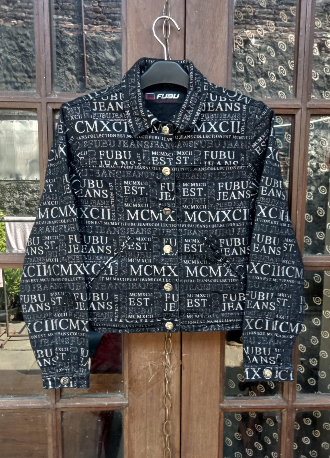 Fubu Womens Denim Jacket FUBU The collection MCMXCII Overprint Size M / US 6-8 / IT 42-44 - 1 Thumbnail