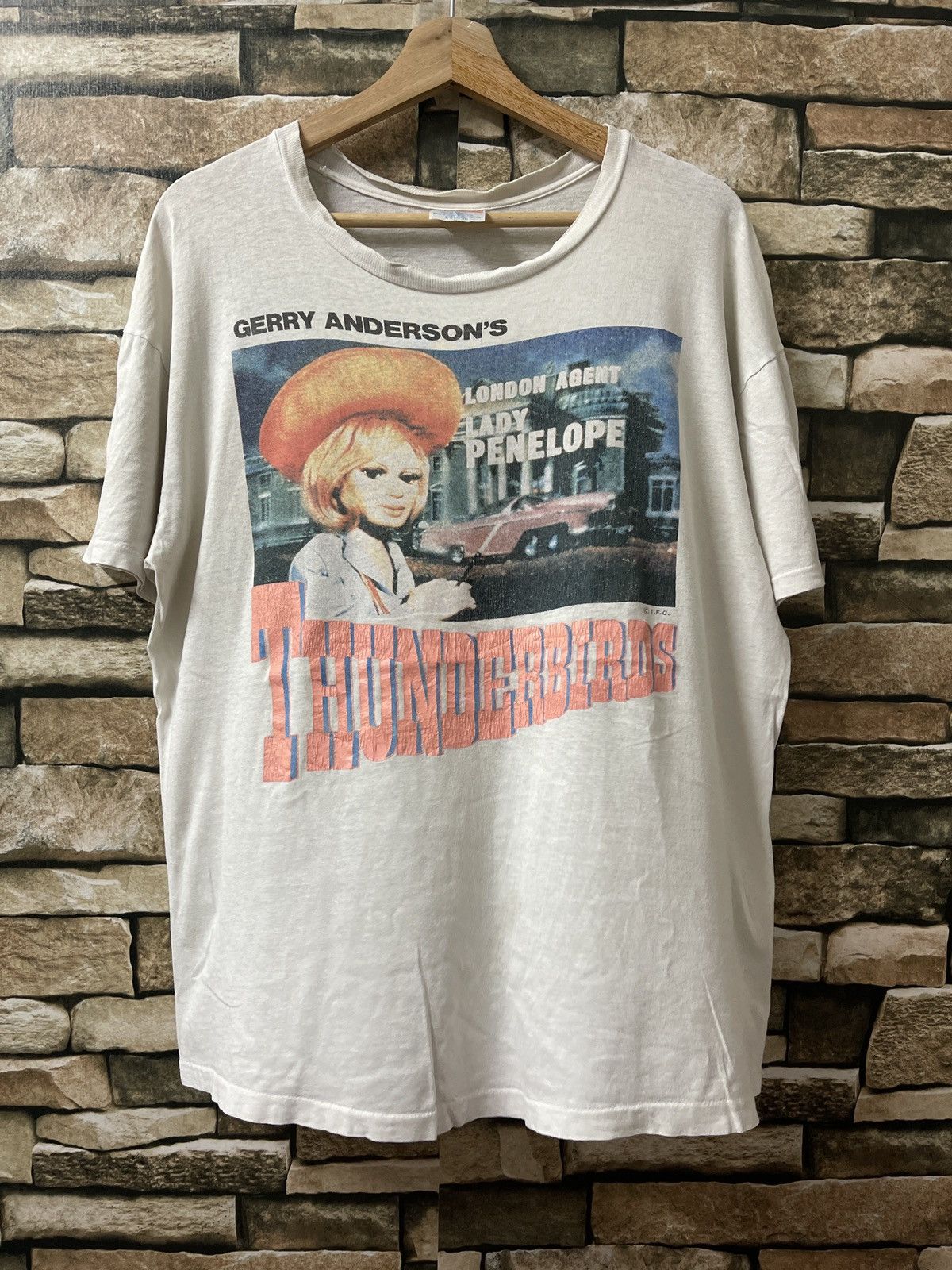 Hanes × Vintage VINTAGE GERRY ANDERSON’S THUNDERBIRDS PHOTO TEE VERY RARE Size US L / EU 52-54 / 3 - 1 Thumbnail