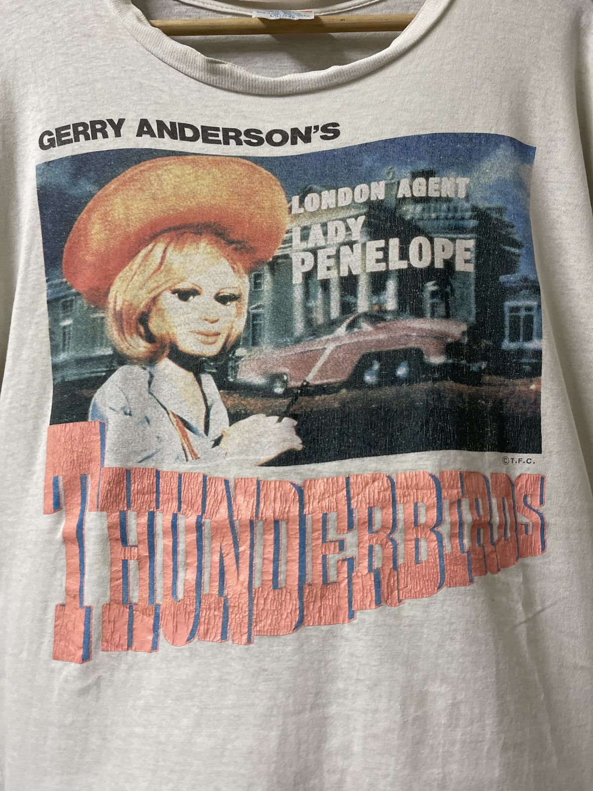Hanes × Vintage VINTAGE GERRY ANDERSON’S THUNDERBIRDS PHOTO TEE VERY RARE Size US L / EU 52-54 / 3 - 2 Thumbnail