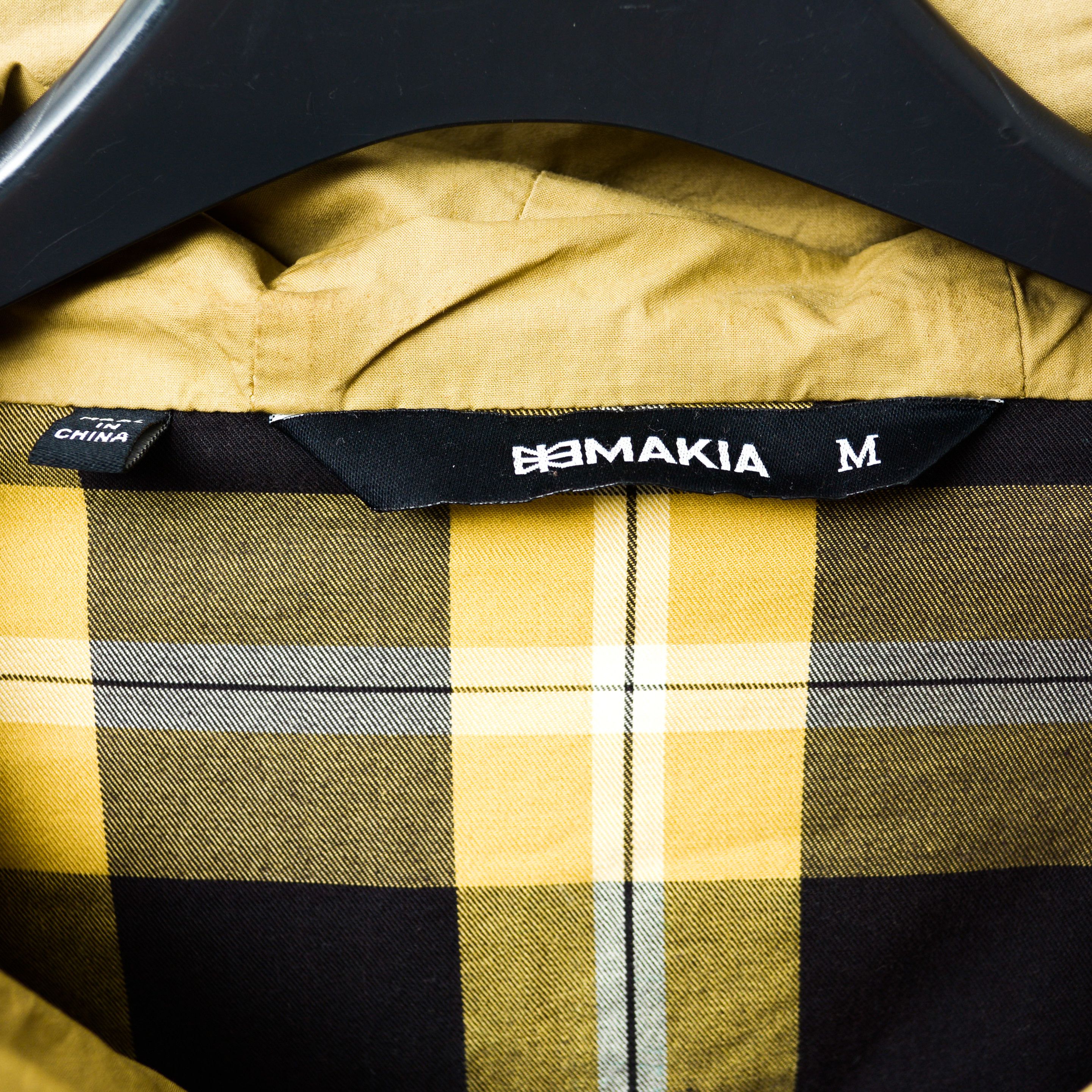Makia Plaid Jacket Hooded Coat Windbreaker Check Cotton Hood Zip Size US M / EU 48-50 / 2 - 4 Thumbnail