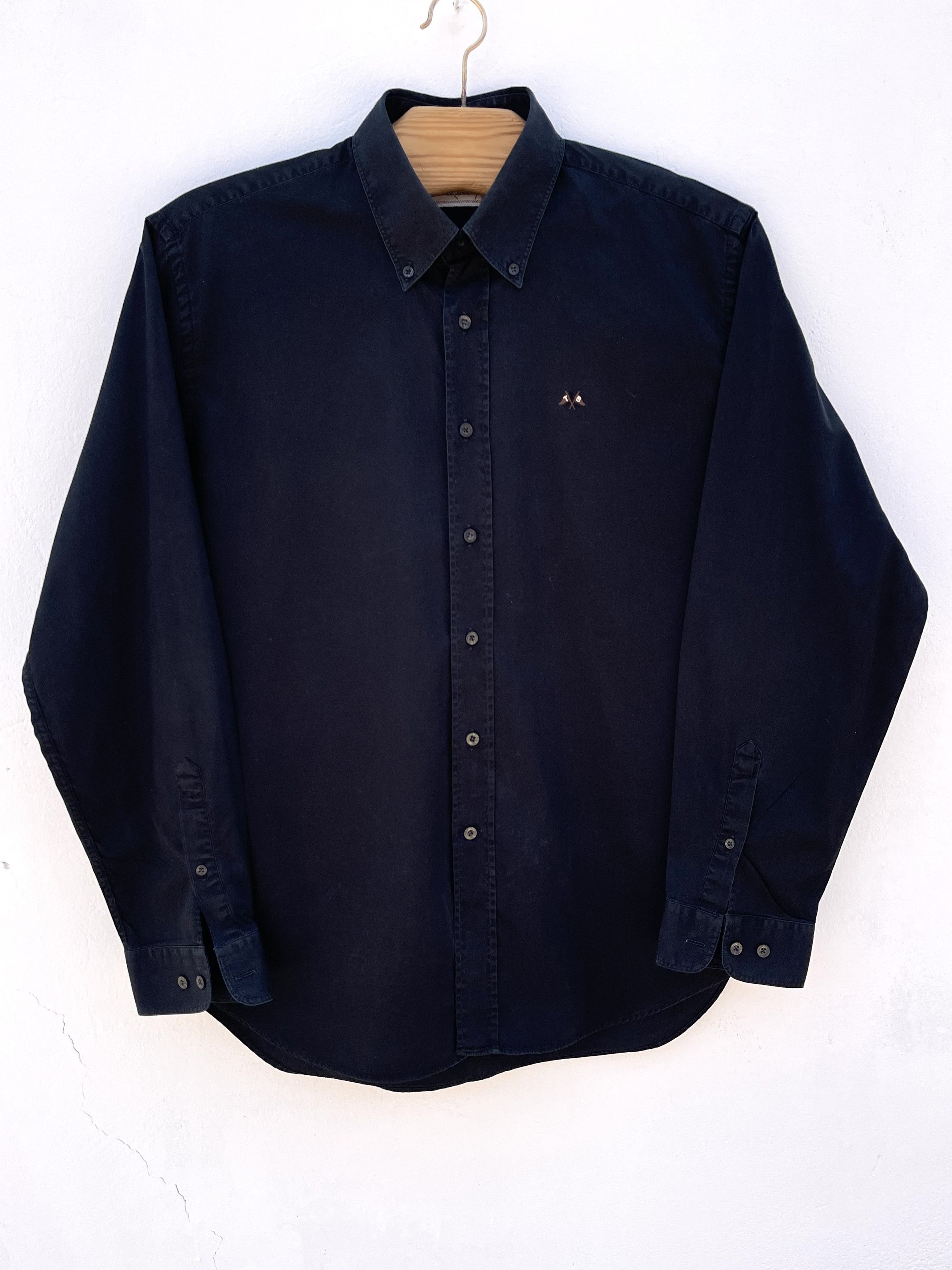 Burberry 🔥black TB Burberry shirt cotton size xl classic Size US XL / EU 56 / 4 - 1 Thumbnail