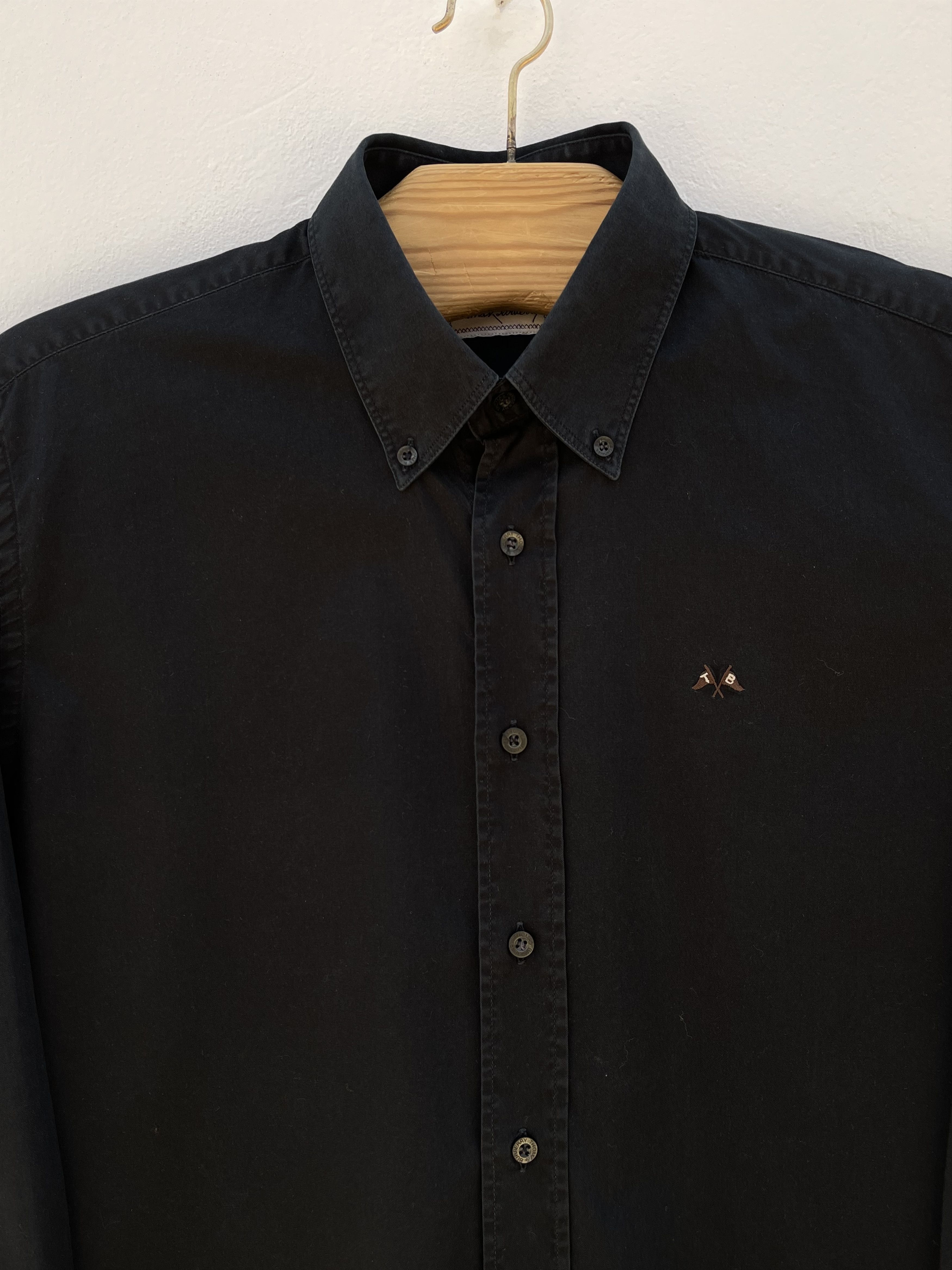 Burberry 🔥black TB Burberry shirt cotton size xl classic Size US XL / EU 56 / 4 - 3 Thumbnail