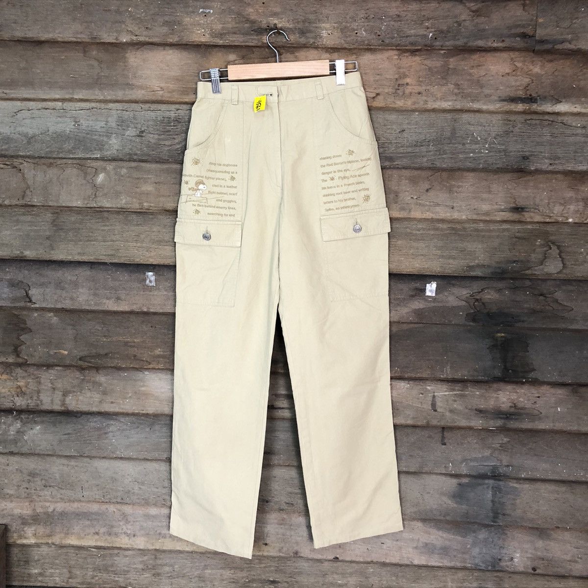 Cartoon Network Green Clubs snoopy Brown Casual Pants #4563 Size US 26 / EU 42 - 1 Thumbnail