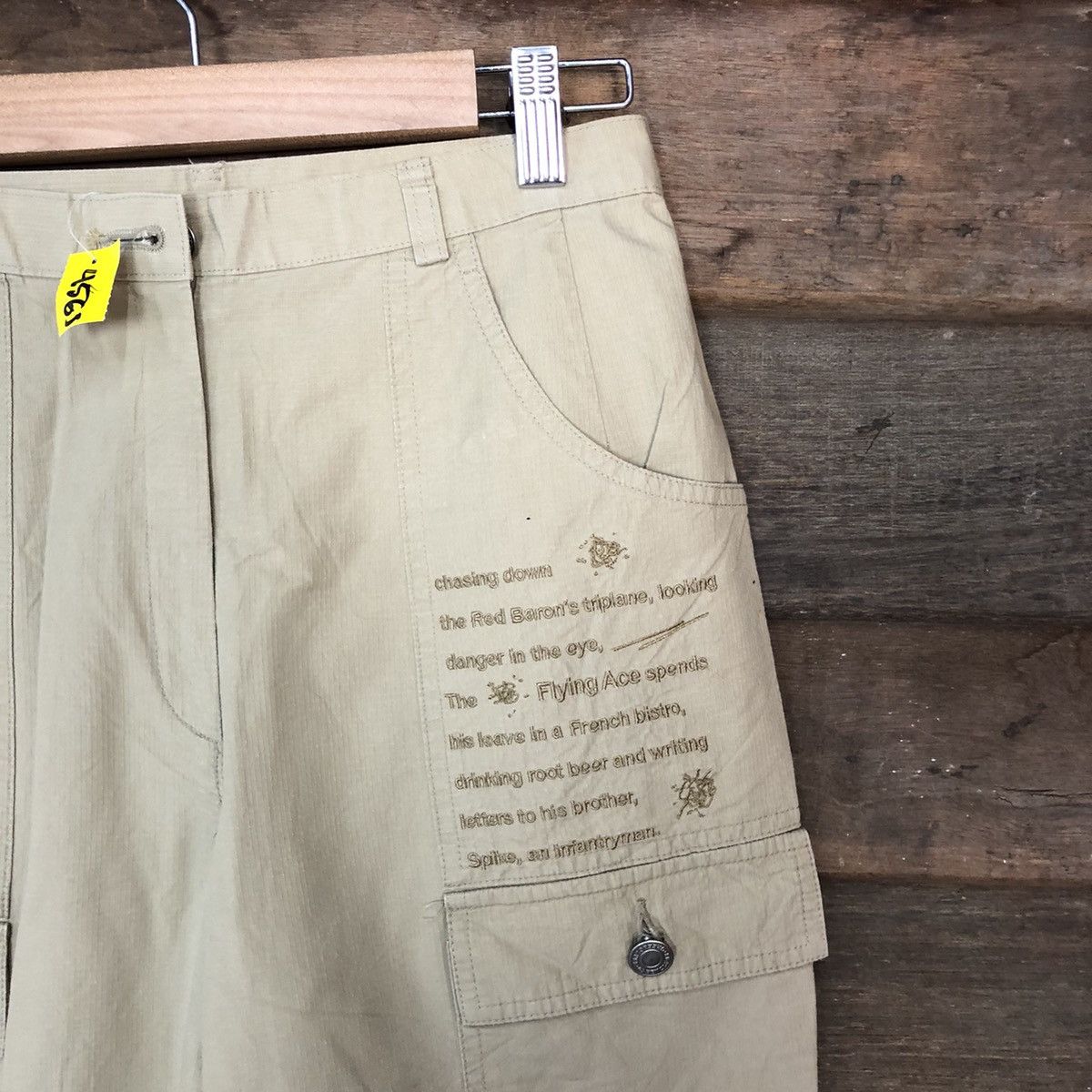 Cartoon Network Green Clubs snoopy Brown Casual Pants #4563 Size US 26 / EU 42 - 5 Thumbnail
