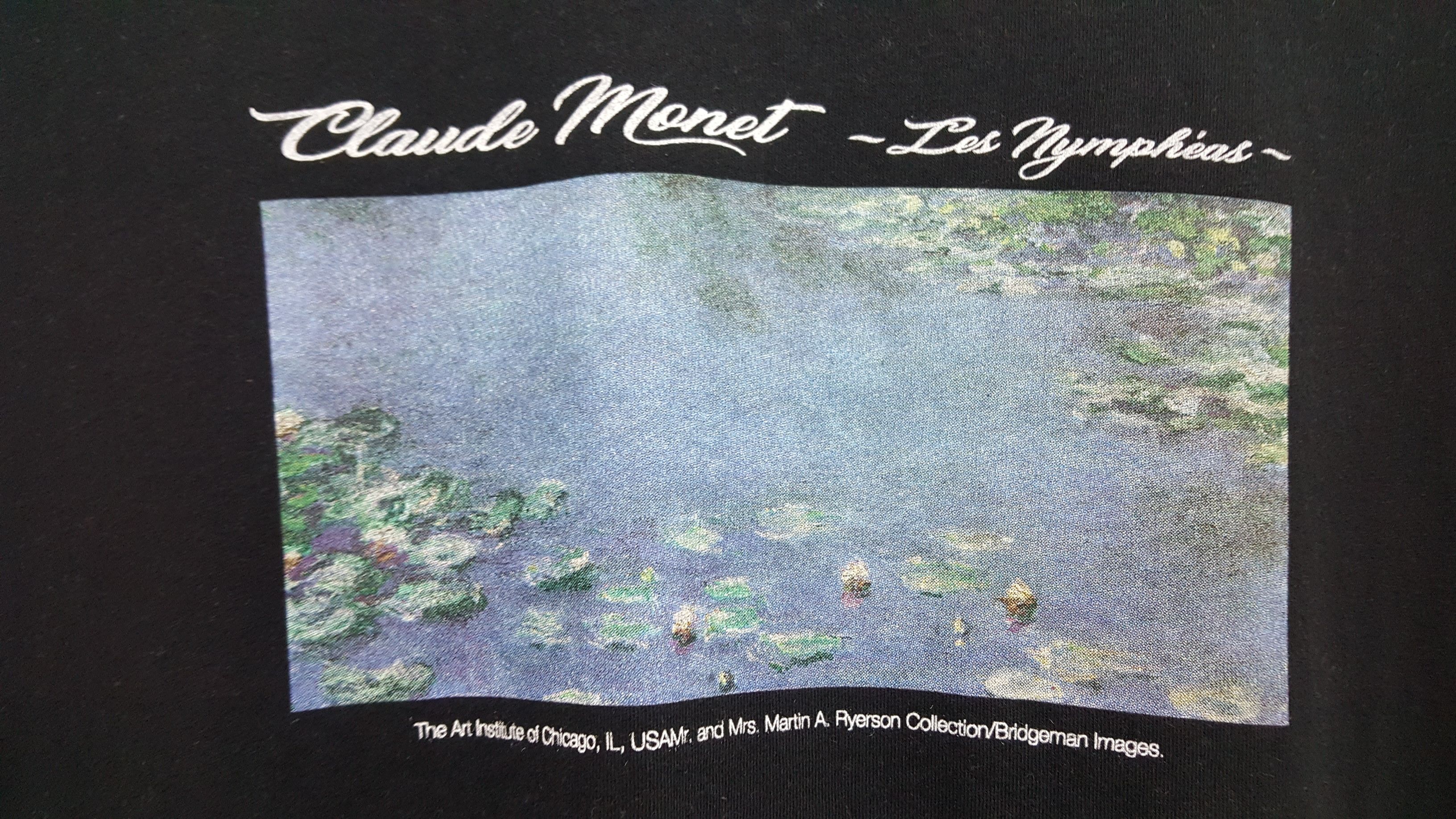 Art Comes First × Monet 🔥 LES NYMPHÉAS BY CLAUDE MONET ART ISTITUTE CHICAGO BOXY T Size US L / EU 52-54 / 3 - 5 Thumbnail