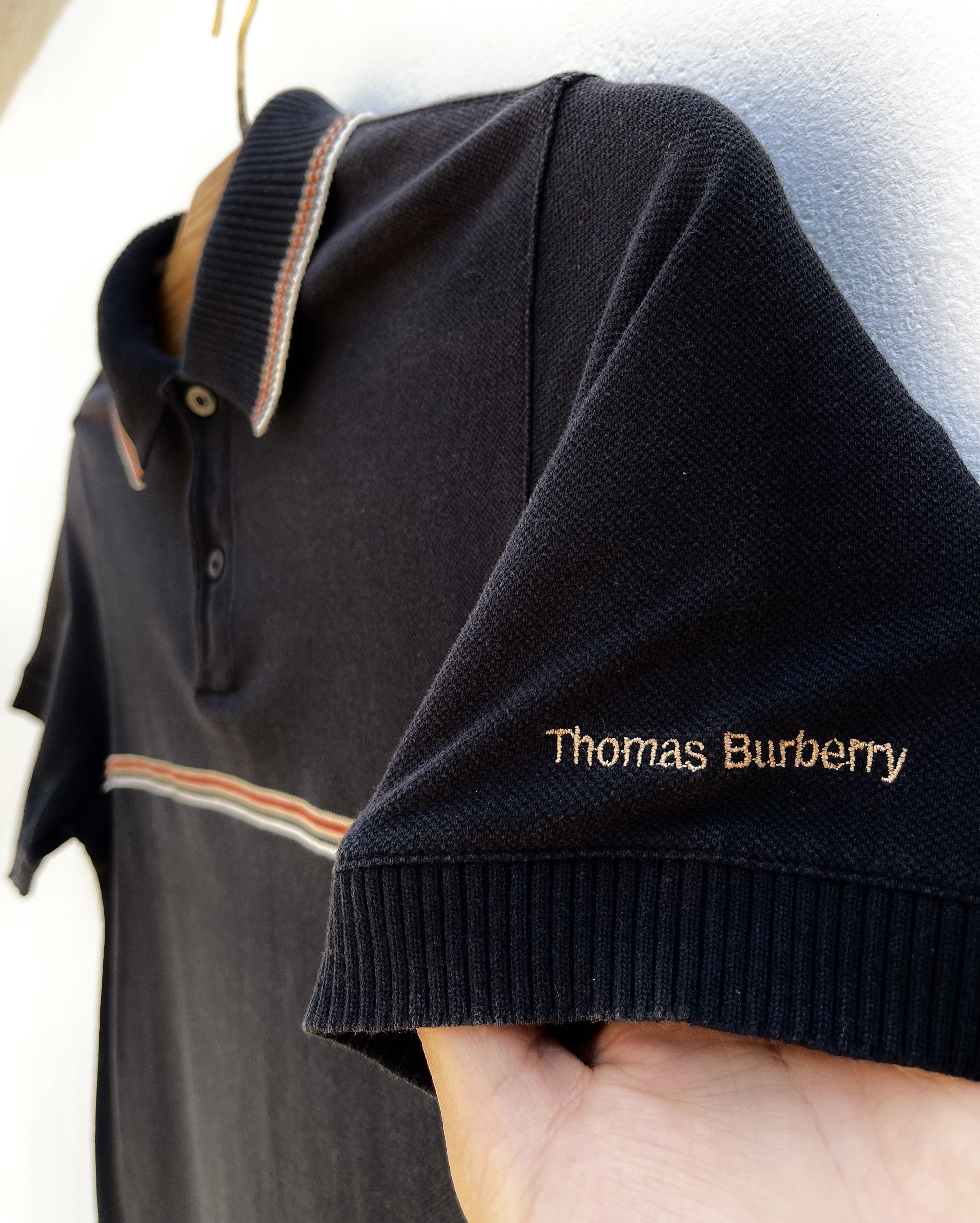 Burberry 🔥short sleeve black polo striped TB Burberry shirt summer Size US S / EU 44-46 / 1 - 4 Thumbnail