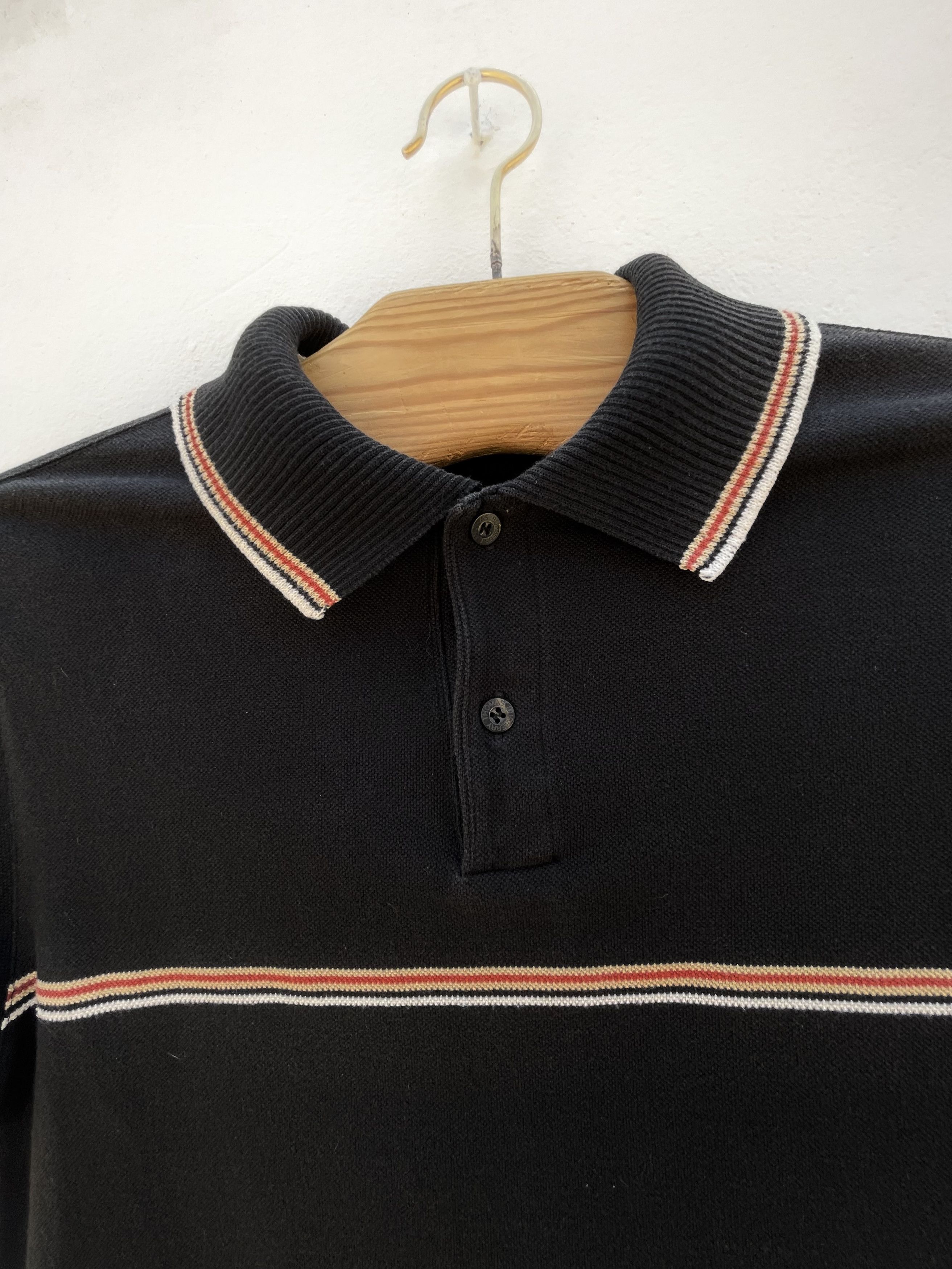 Burberry 🔥short sleeve black polo striped TB Burberry shirt summer Size US S / EU 44-46 / 1 - 2 Thumbnail