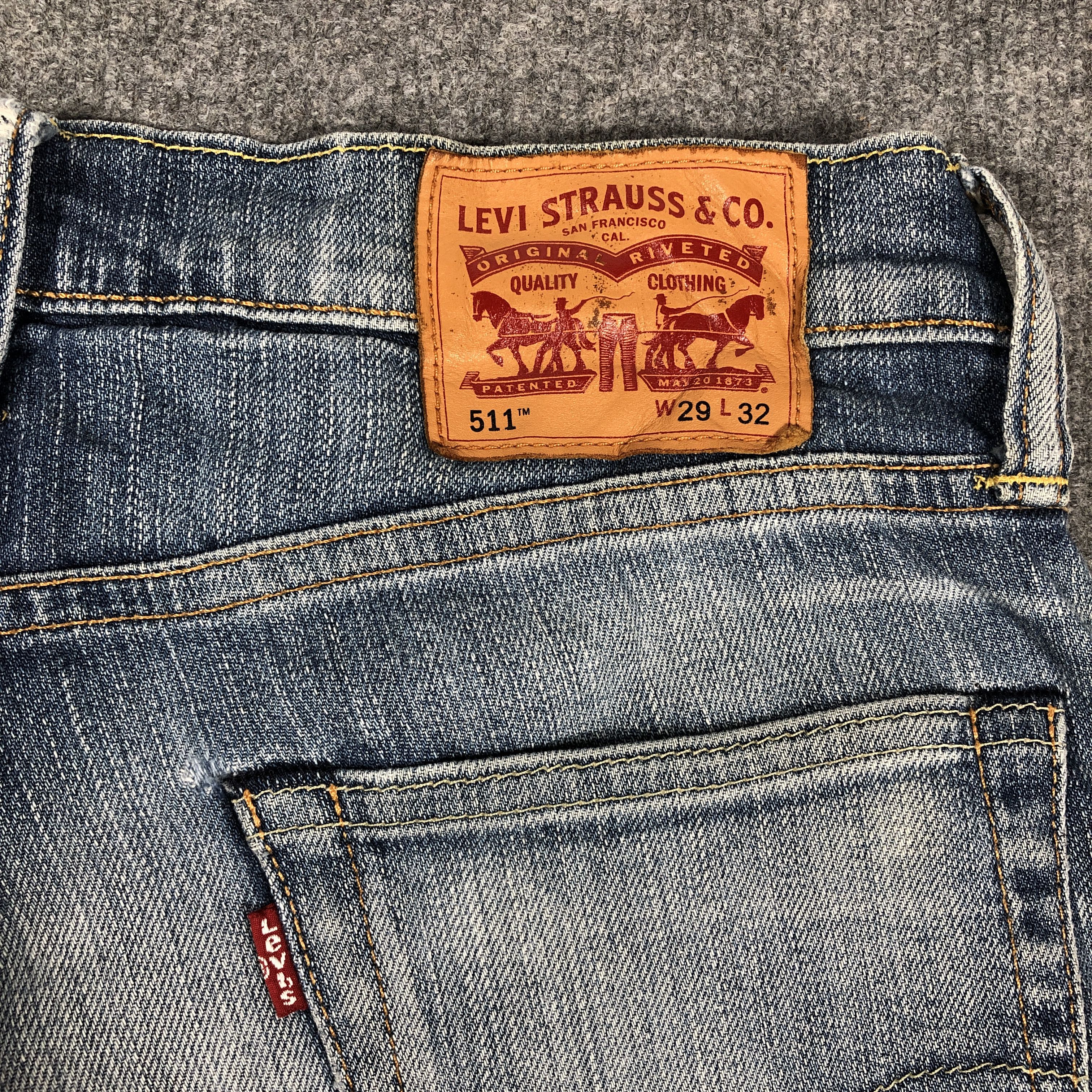 Levi's × Vintage Womens Vintage Levis 511 Wash Jeans Light Blue L1145W Size 30" / US 8 / IT 44 - 7 Thumbnail