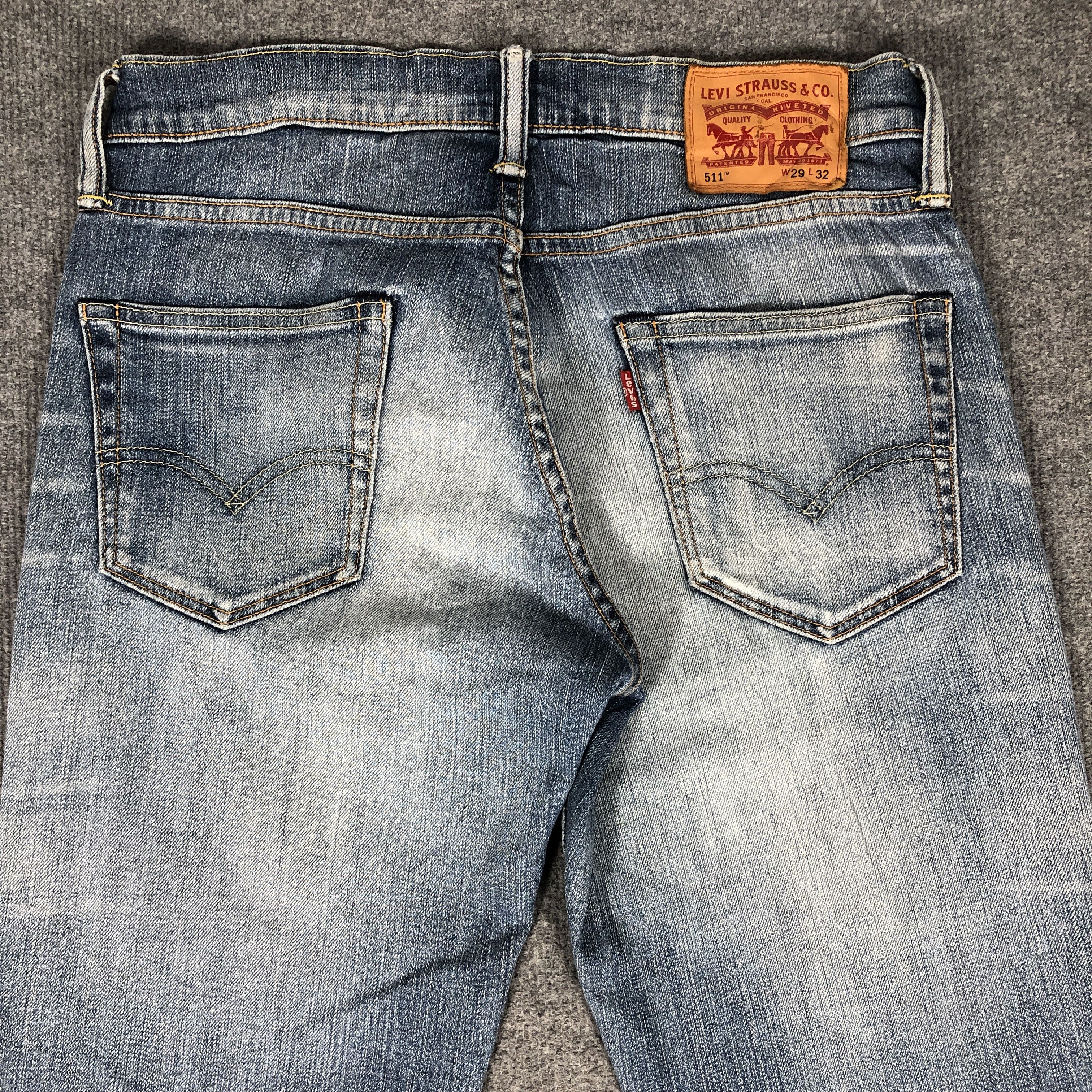 Levi's × Vintage Womens Vintage Levis 511 Wash Jeans Light Blue L1145W Size 30" / US 8 / IT 44 - 5 Thumbnail