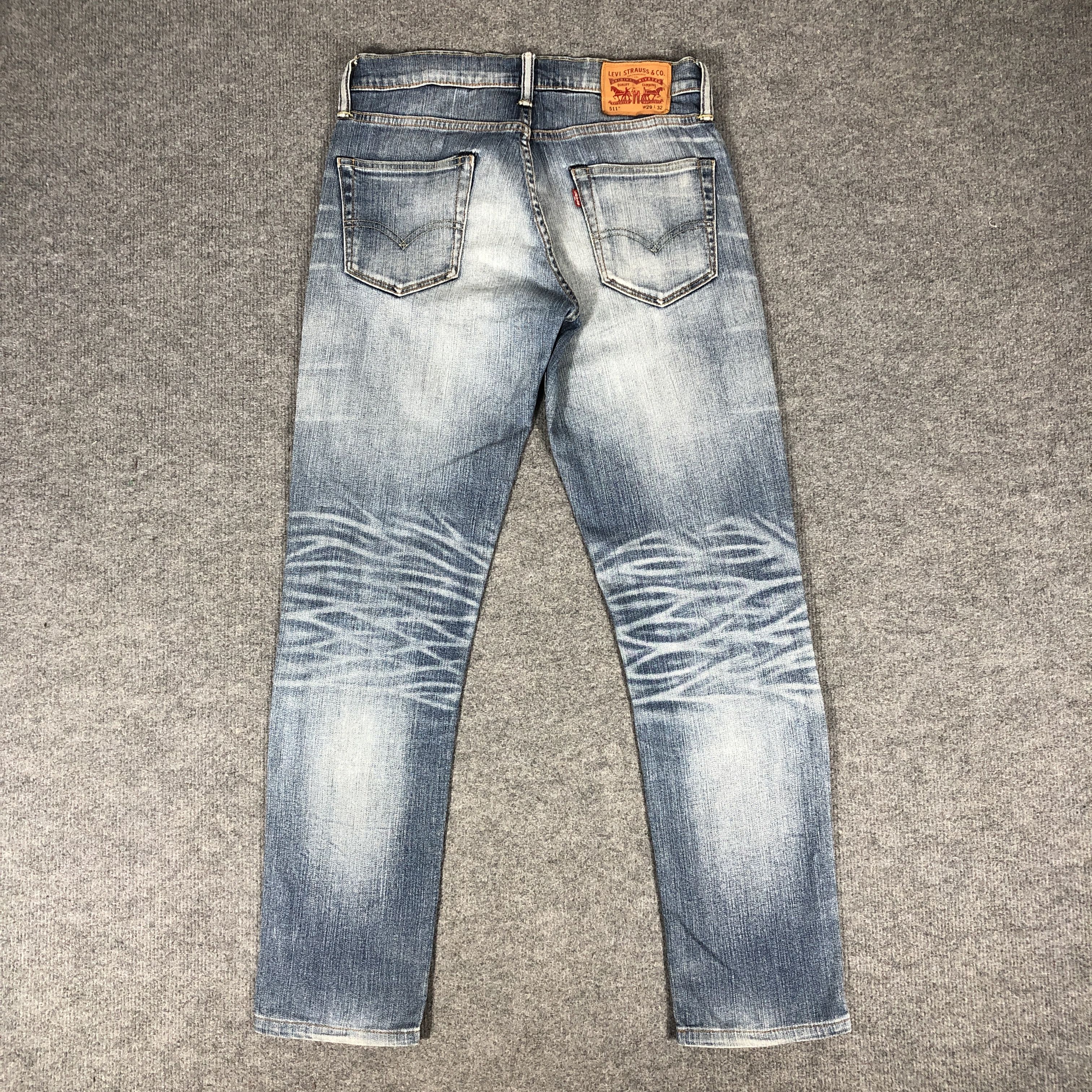 Levi's × Vintage Womens Vintage Levis 511 Wash Jeans Light Blue L1145W Size 30" / US 8 / IT 44 - 2 Thumbnail