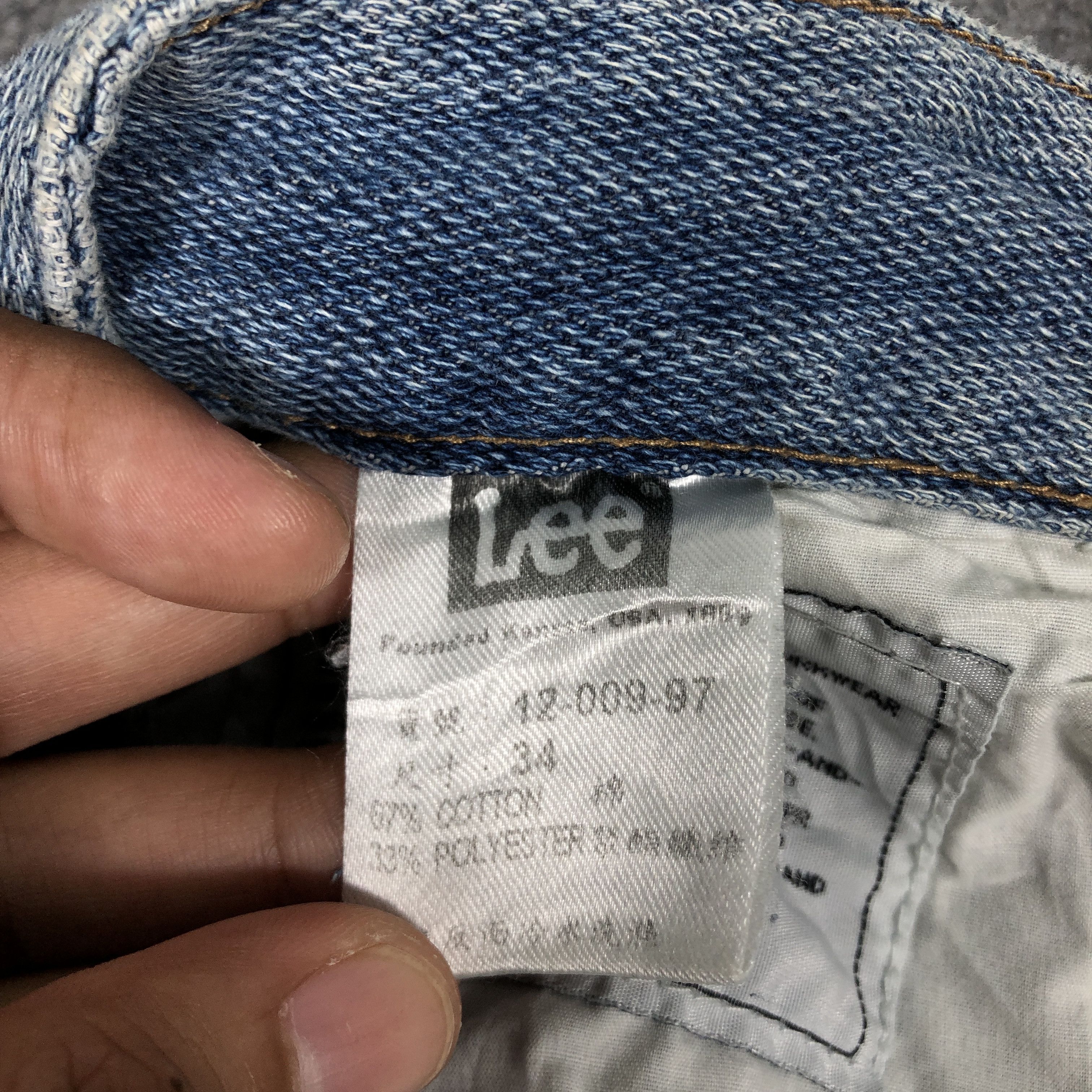 Lee × Vintage Womens Vintage Lee Jeans Distressed L1126W Size 32" / US 10 / IT 46 - 10 Thumbnail
