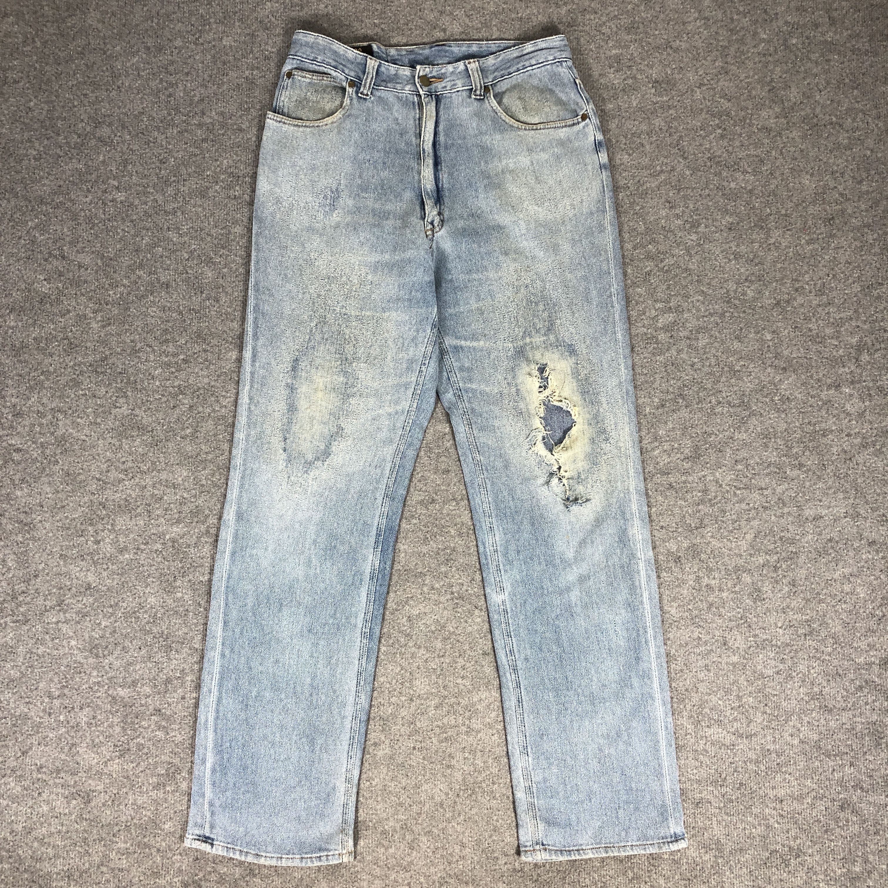 Lee × Vintage Womens Vintage Lee Jeans Distressed L1126W Size 32" / US 10 / IT 46 - 1 Thumbnail