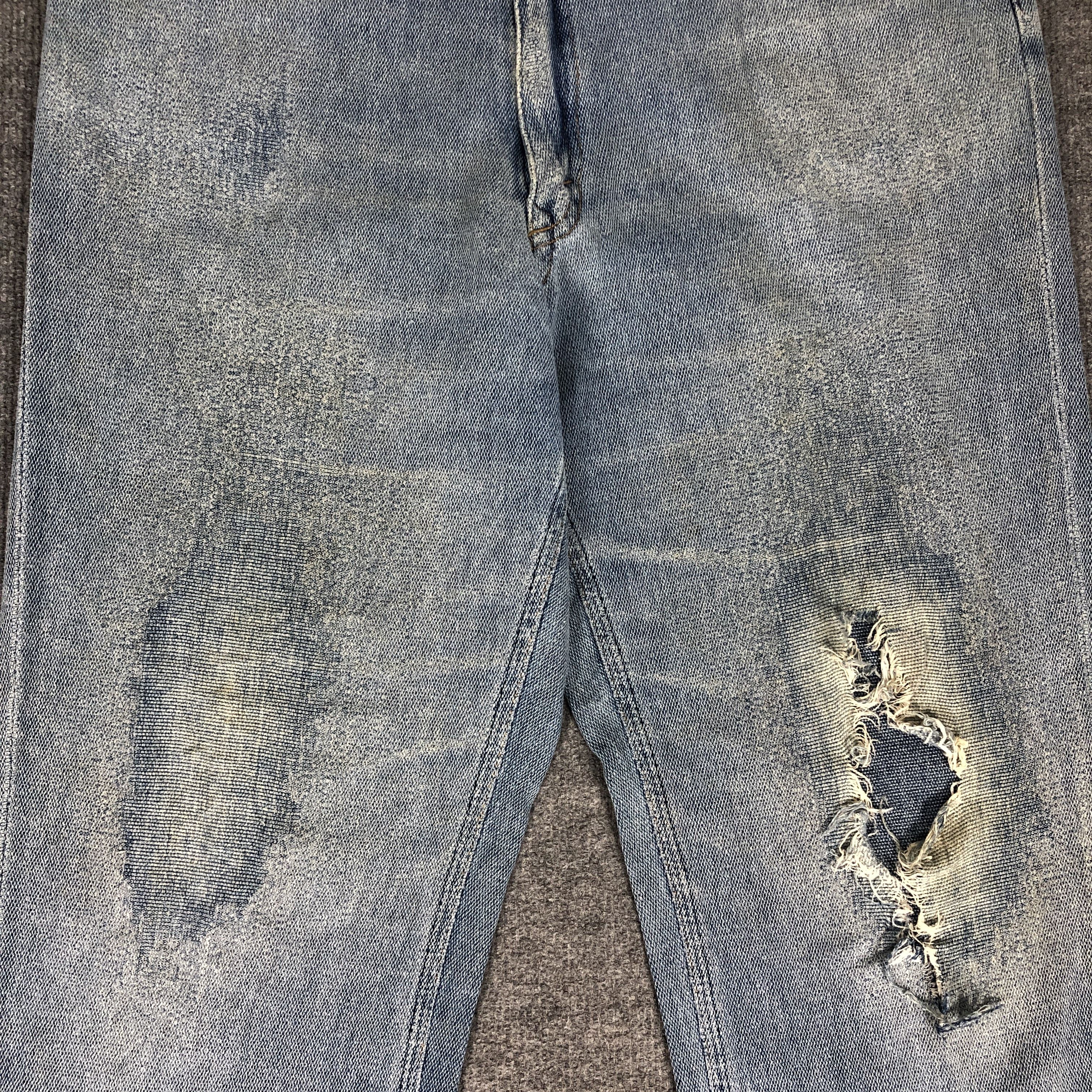 Lee × Vintage Womens Vintage Lee Jeans Distressed L1126W Size 32" / US 10 / IT 46 - 5 Thumbnail