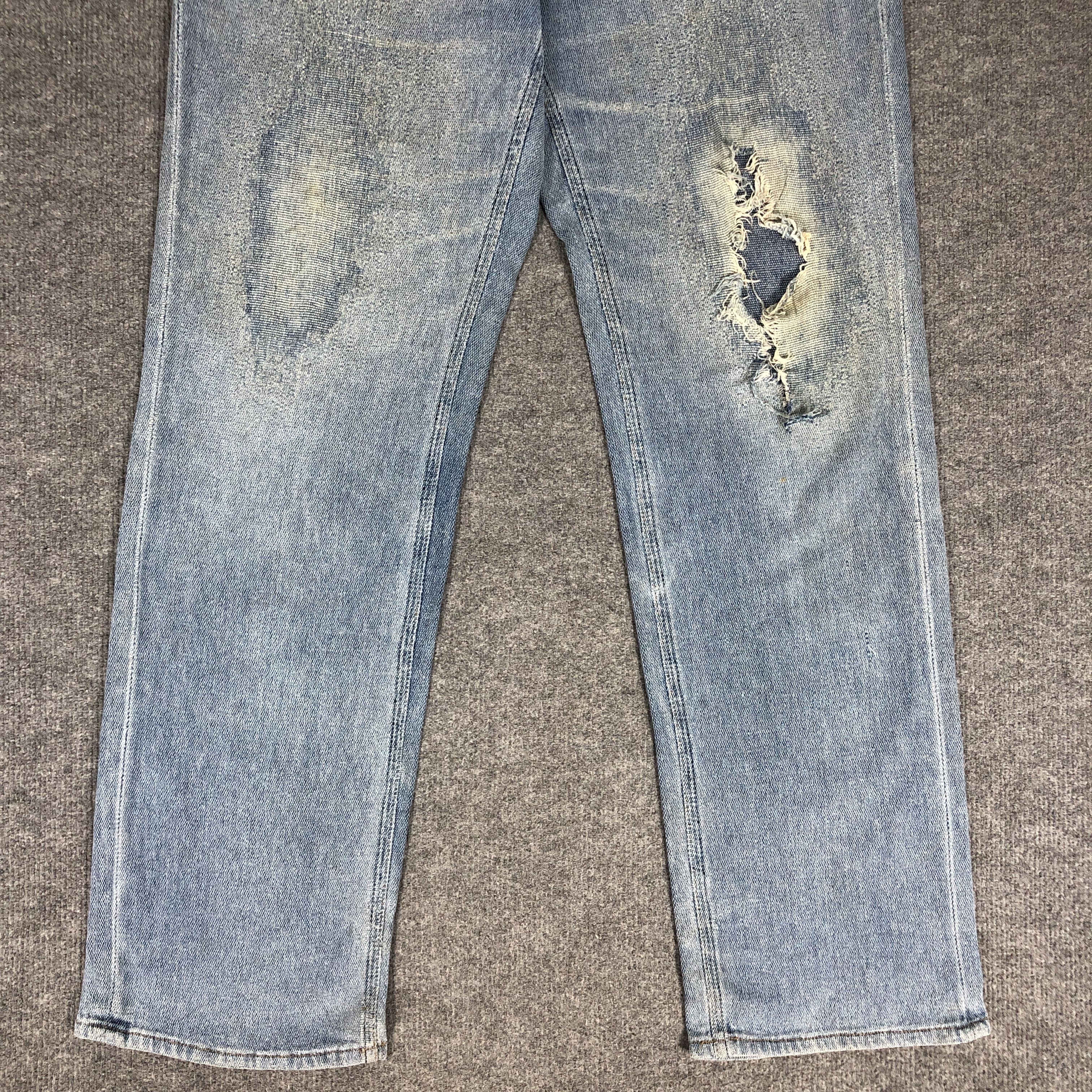Lee × Vintage Womens Vintage Lee Jeans Distressed L1126W Size 32" / US 10 / IT 46 - 4 Thumbnail