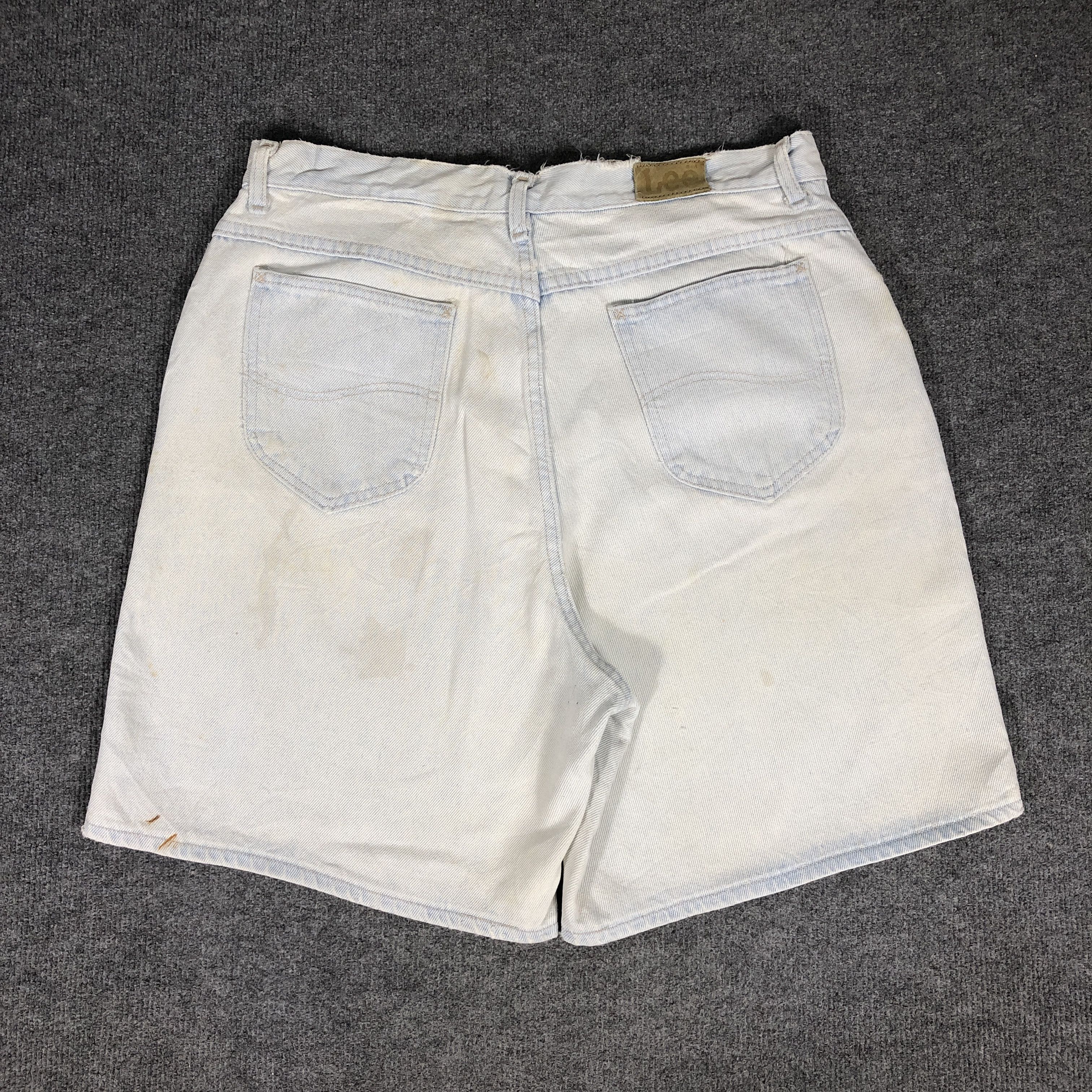 Lee × Vintage Womens 90s Vintage Lee Jeans Short Pants Dirty L1124W Size 36" / US 14 / IT 50 - 2 Thumbnail