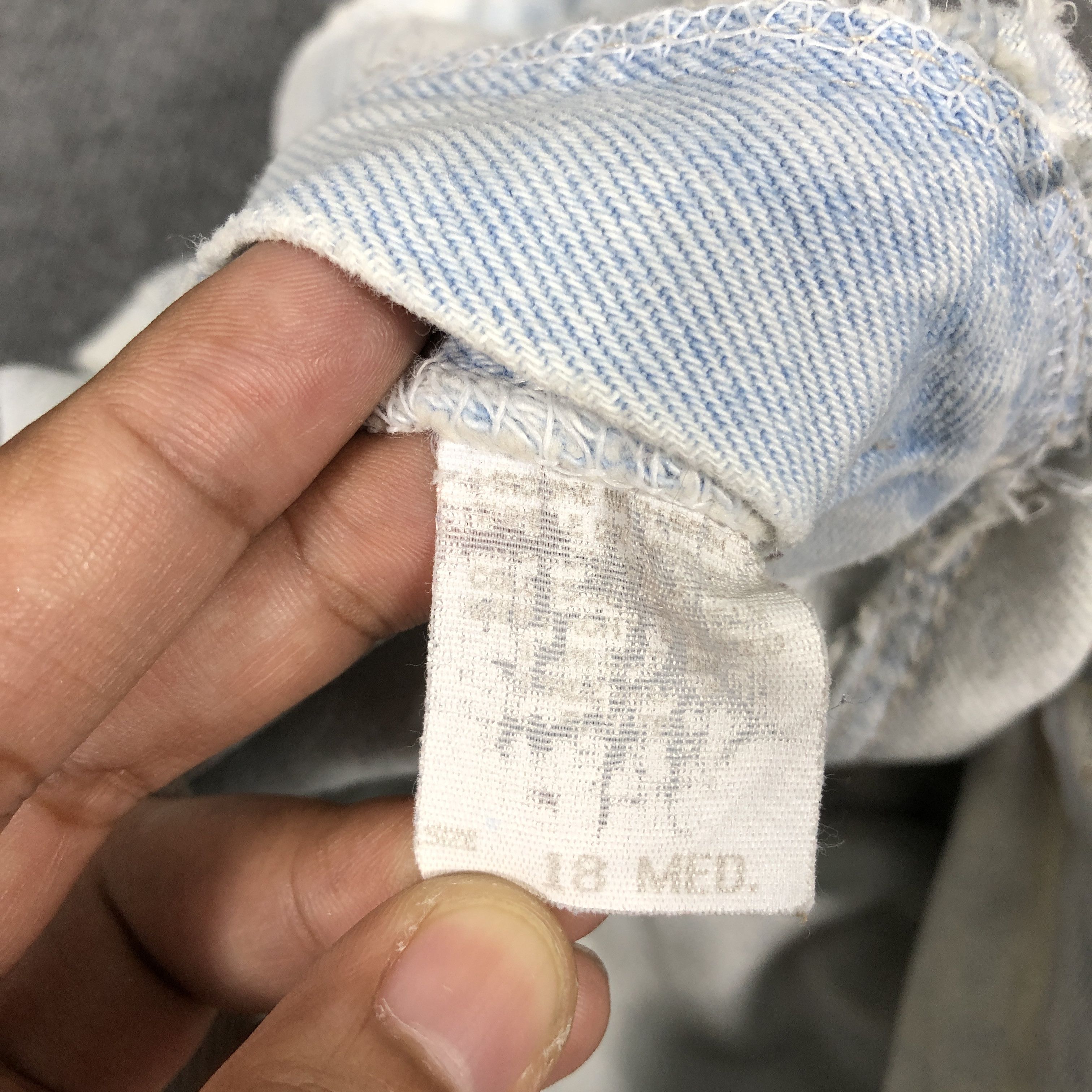 Lee × Vintage Womens 90s Vintage Lee Jeans Short Pants Dirty L1124W Size 36" / US 14 / IT 50 - 6 Thumbnail