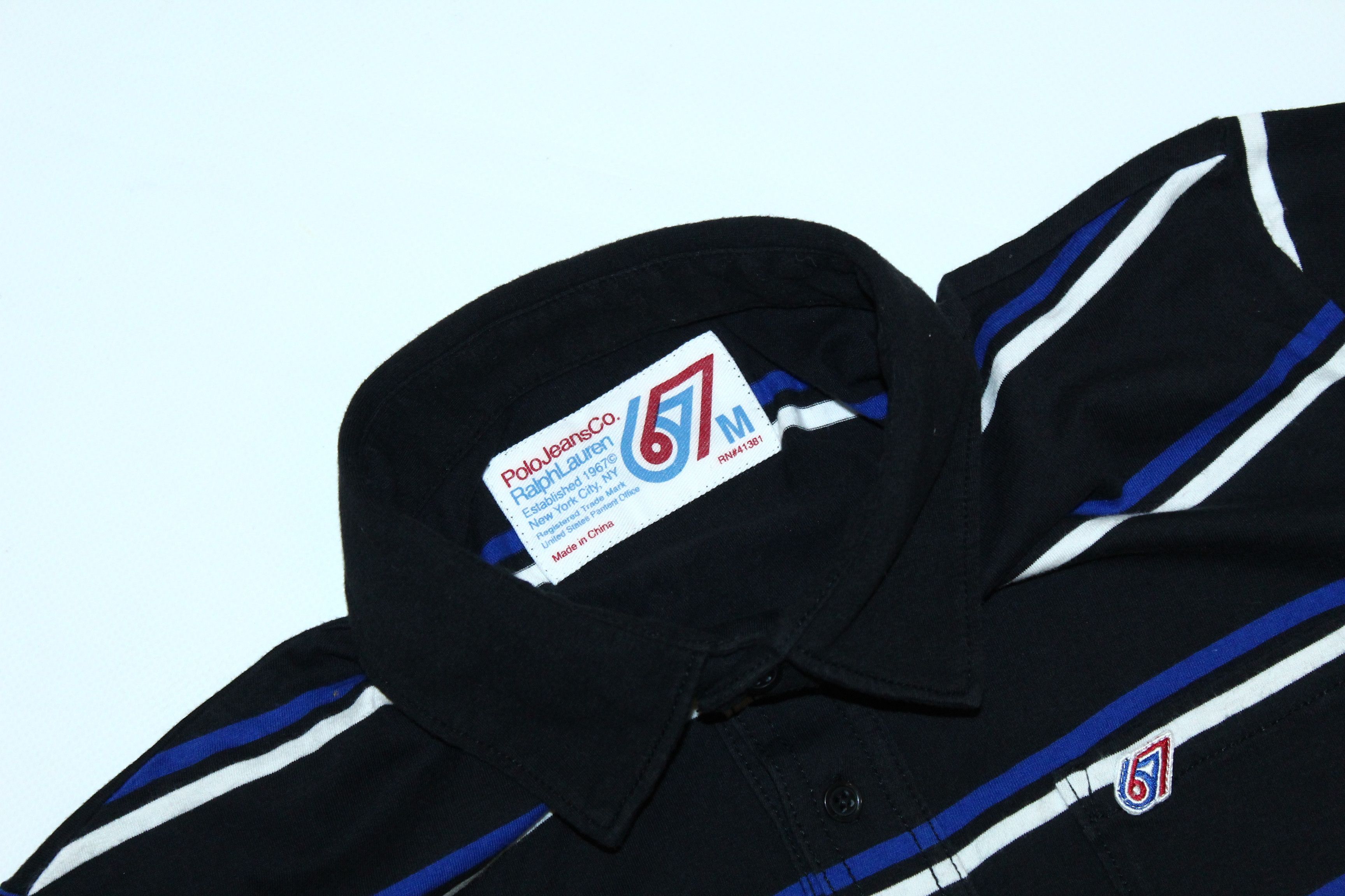 Polo Ralph Lauren 🔥 VTG 🔥 Polo Jeans Co. 67 Striped Polo Shirt Size US M / EU 48-50 / 2 - 4 Thumbnail