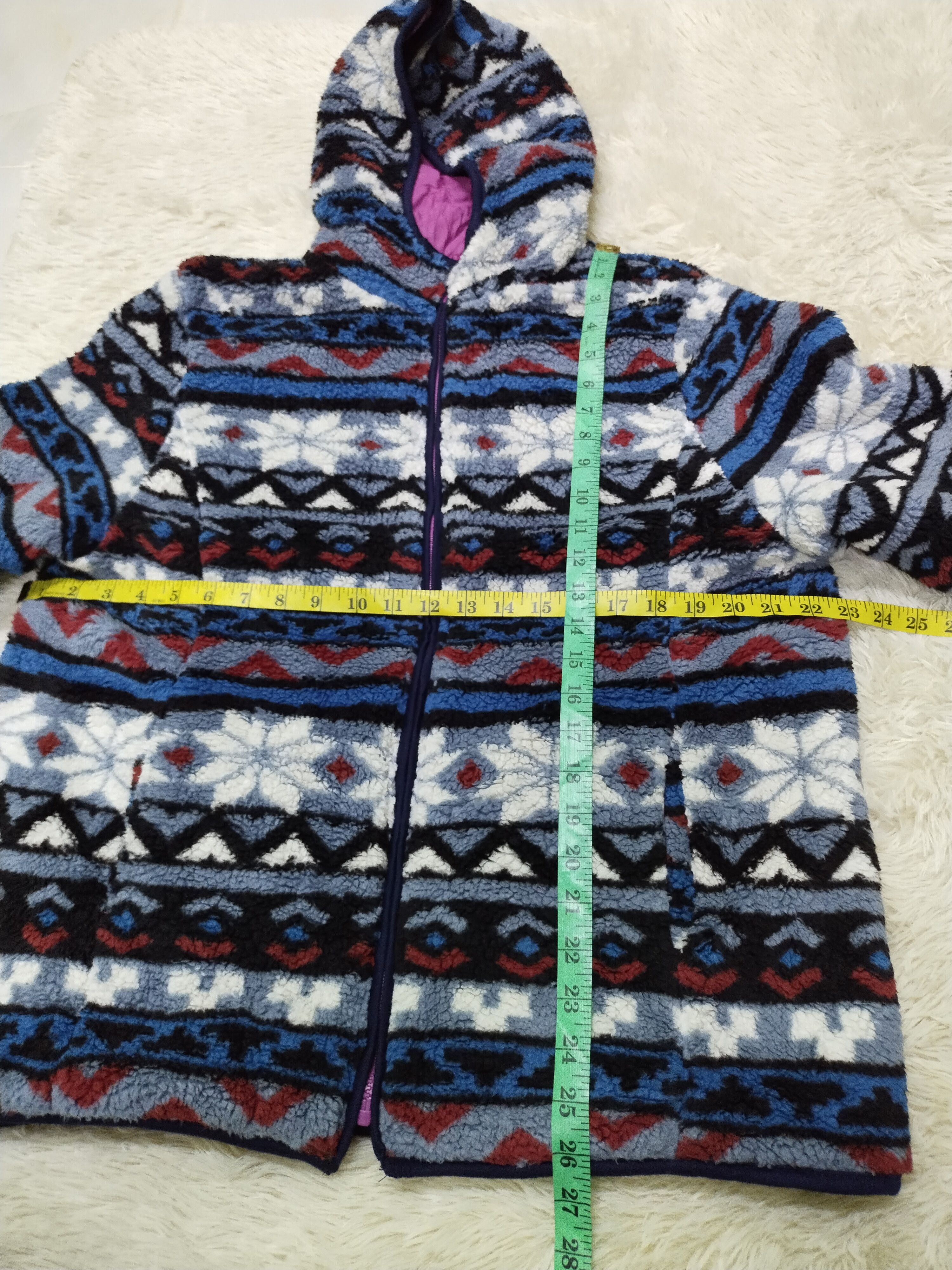 Other Navajo Reversible Fleece Jacket Hoodie Size US M / EU 48-50 / 2 - 9 Thumbnail