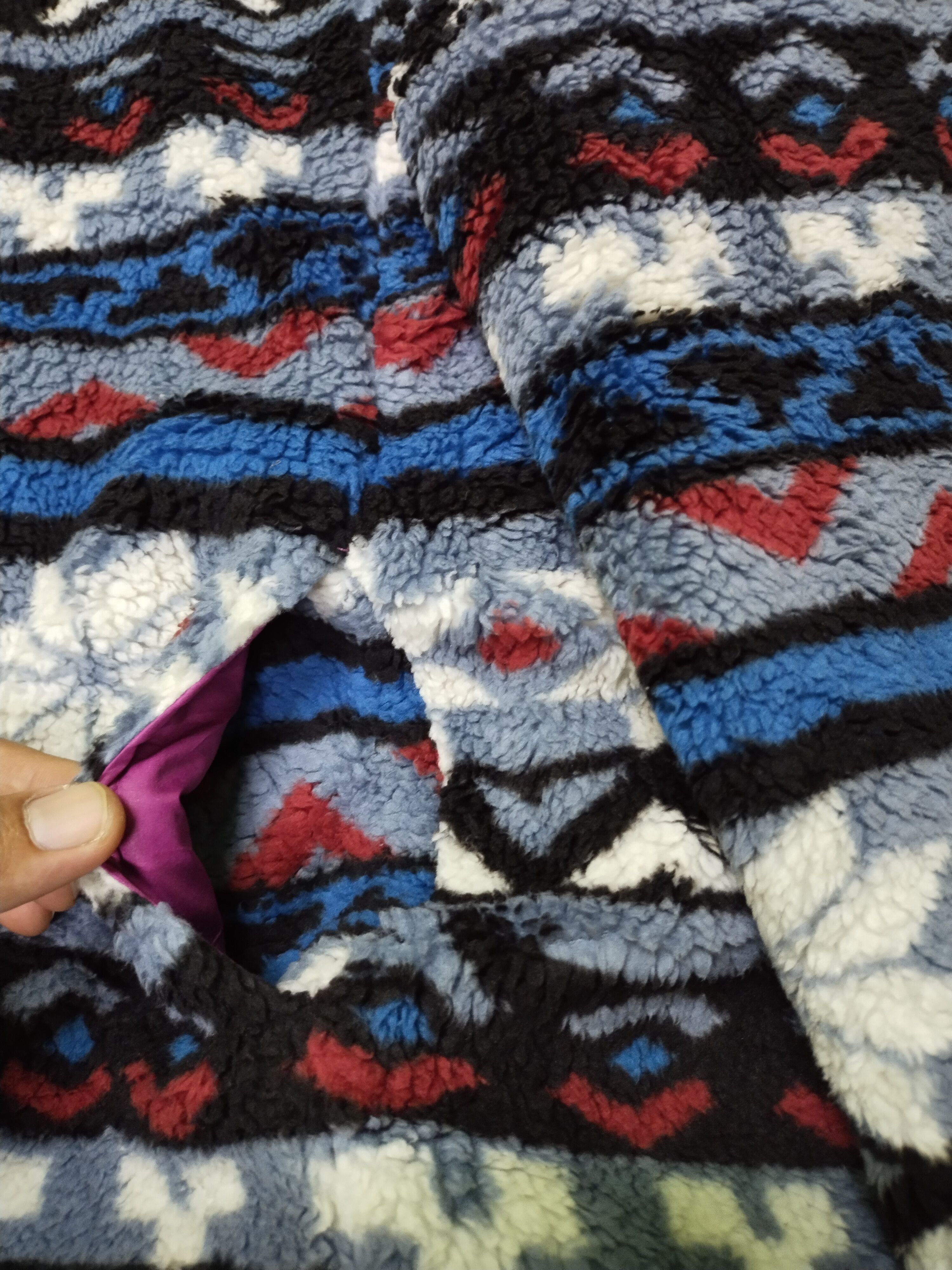 Other Navajo Reversible Fleece Jacket Hoodie Size US M / EU 48-50 / 2 - 5 Thumbnail