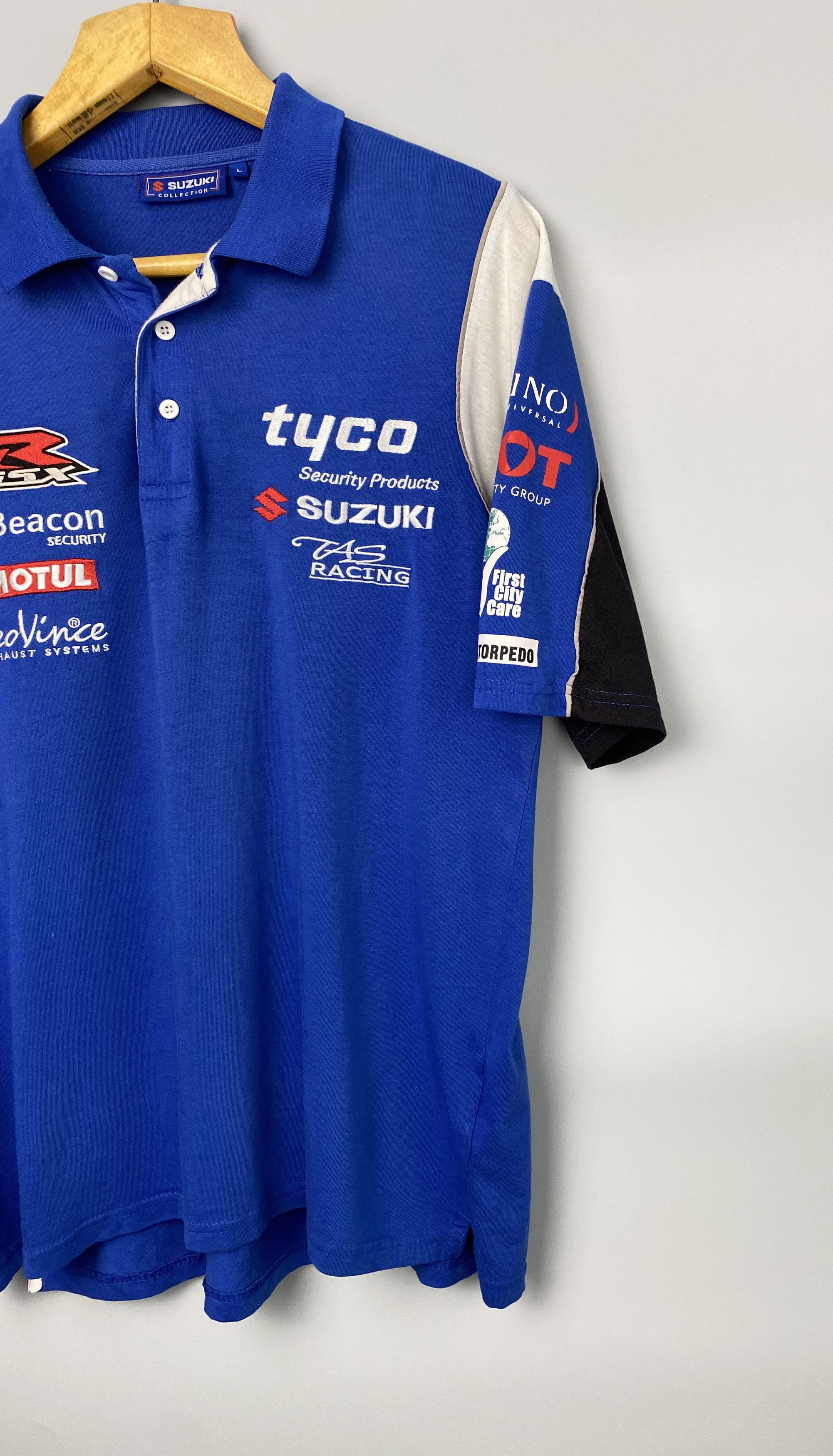 Japanese Brand Vintage SUZUKI Tyco Motorbike Racing Team Size US L / EU 52-54 / 3 - 3 Thumbnail